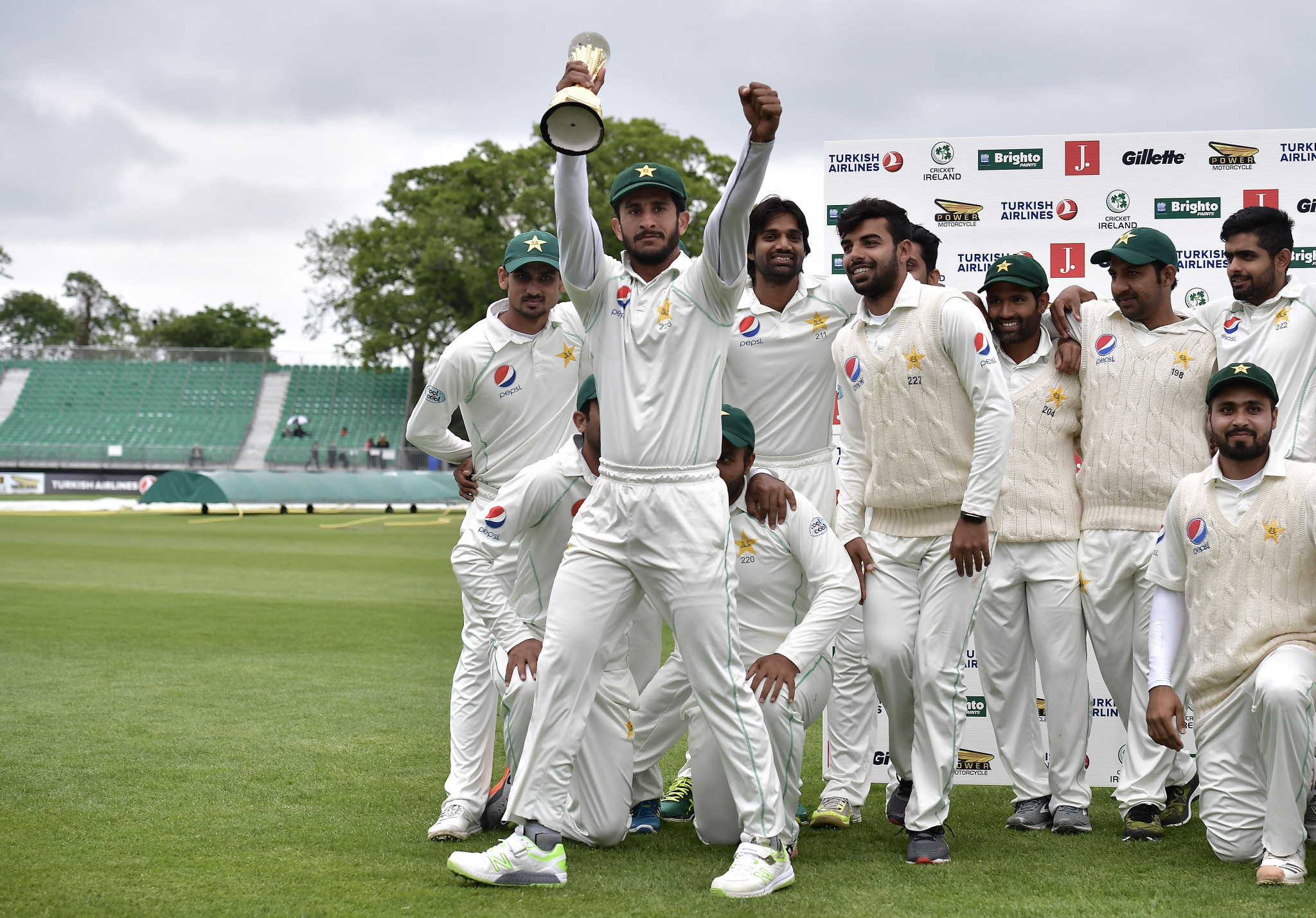 Pakistan deny Ireland victory on Test debut