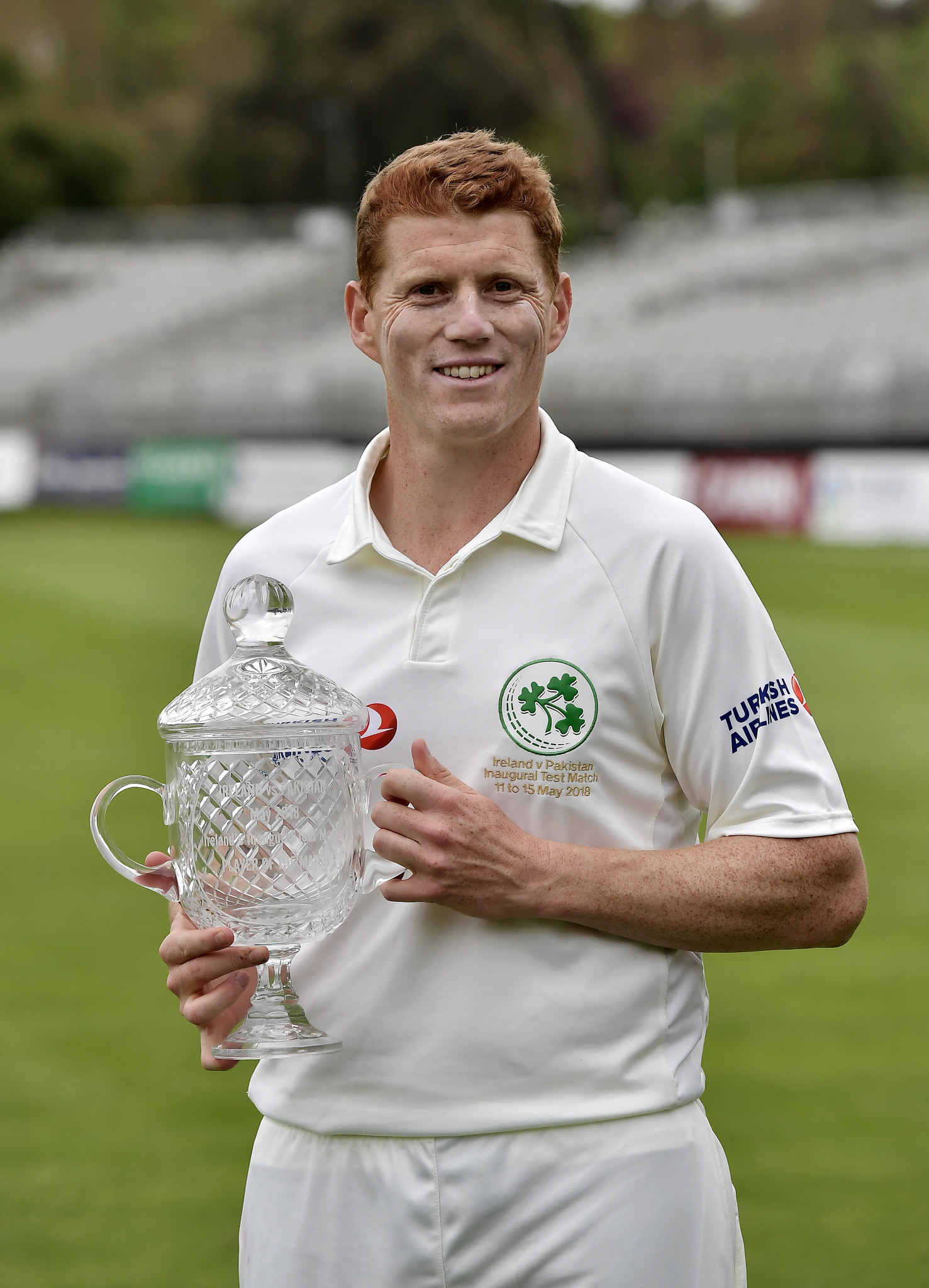 Kevin O'Brien became Ireland's first ever Test centurion in Dublin ©Getty Images