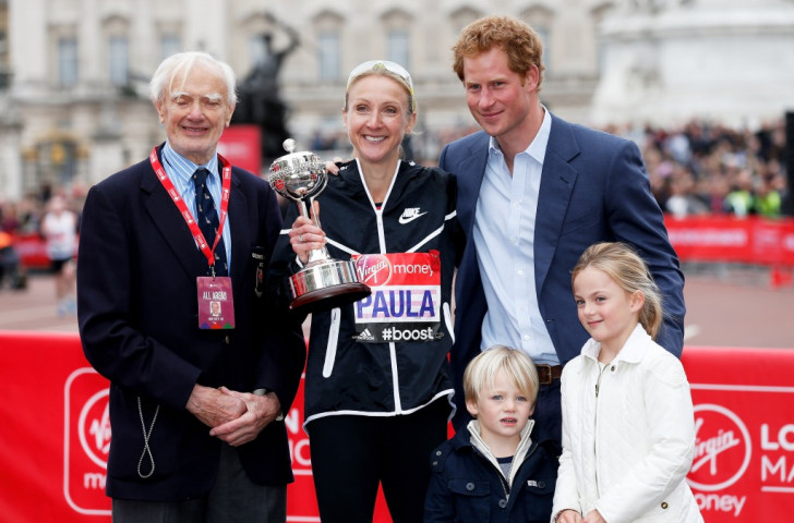 WADA's Director General David Howman has described as 'very unfortunate' the 'trial by media' instigated by the recent Parliamentary Committee hearing into blood doping which implicated Paula Radcliffe, pictured after running this year's Virgin London Marathon alongside co-founder John Disley (left), Prince Harry and her two children ©Getty Images