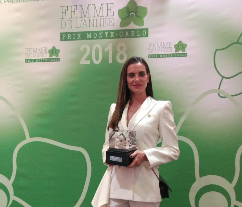 Yelena Isinbayeva was congratulated for her foundation's work ©Peace and Sport