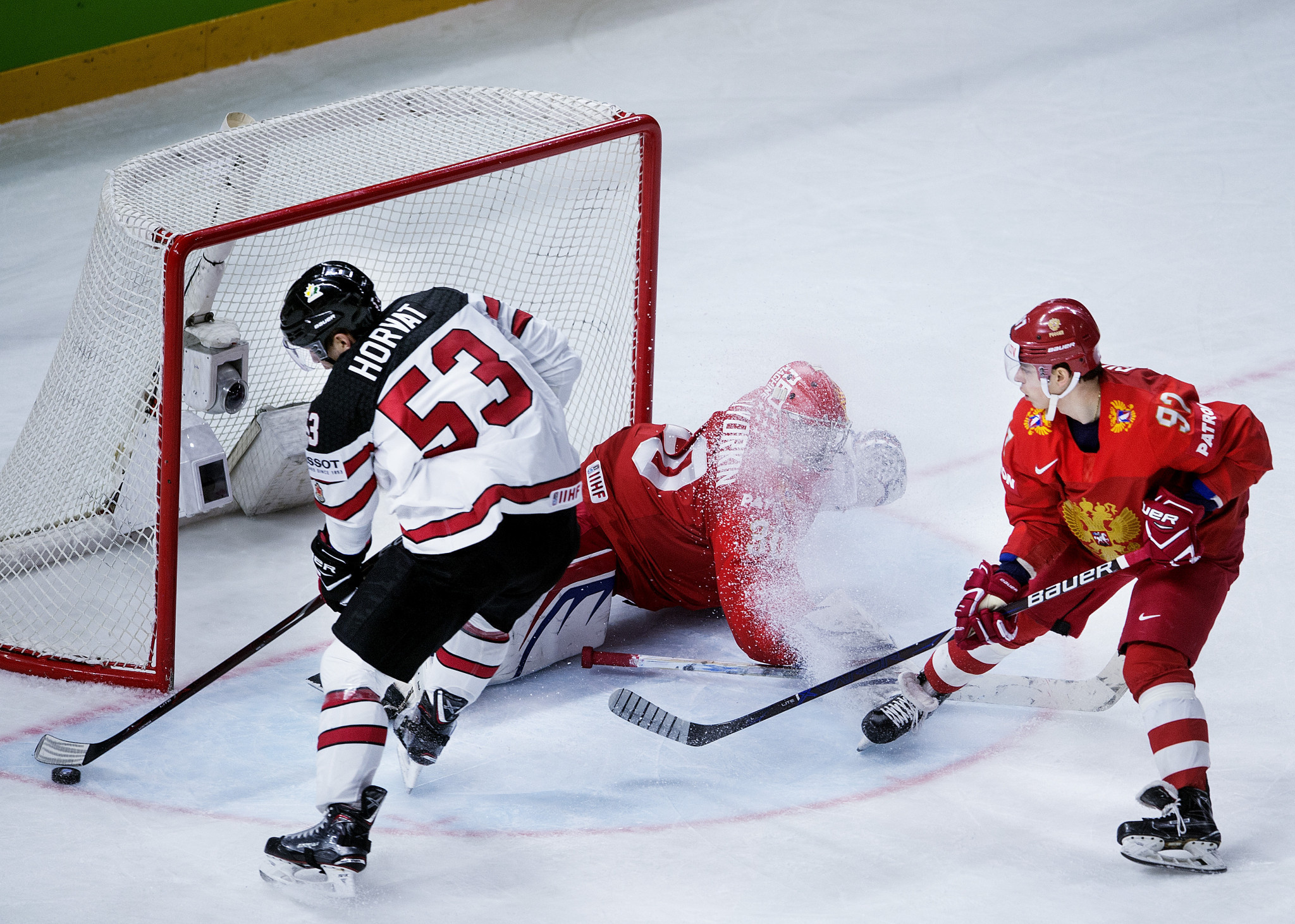 Canada earned an overtime victory against Russia to reach the semi-finals ©Getty Images