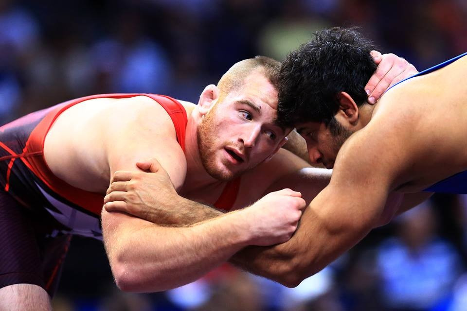 Kyle Snyder who became the United States' youngest wrestling world champion will hope to book his Rio 2016 spot