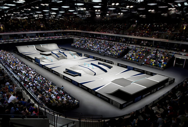 London's Copper Box will take on a new look to host the forthcoming Street League Skateboarding Pro Open London event ©SLS