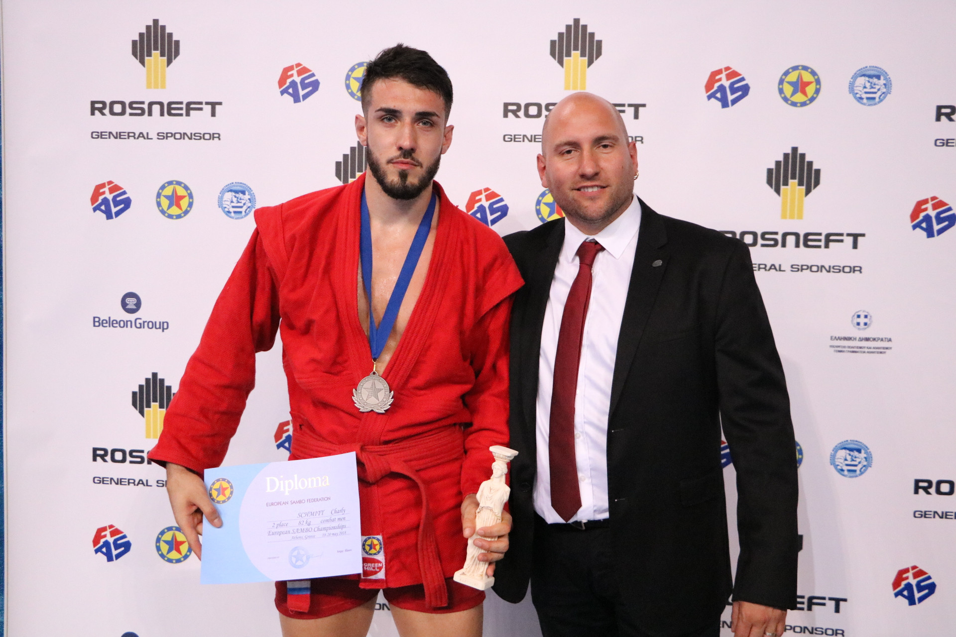 France's Charly Schmitt produced an impressive silver medal-winning performance in the combat men's 82kg category ©FIAS