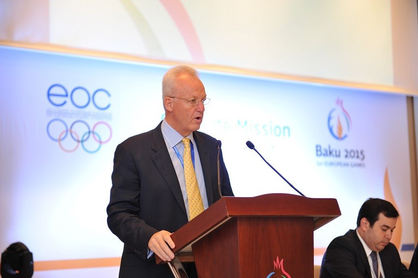 Simon Clegg served as the chief operating officer for the Baku 2015 European Games ©EOC
