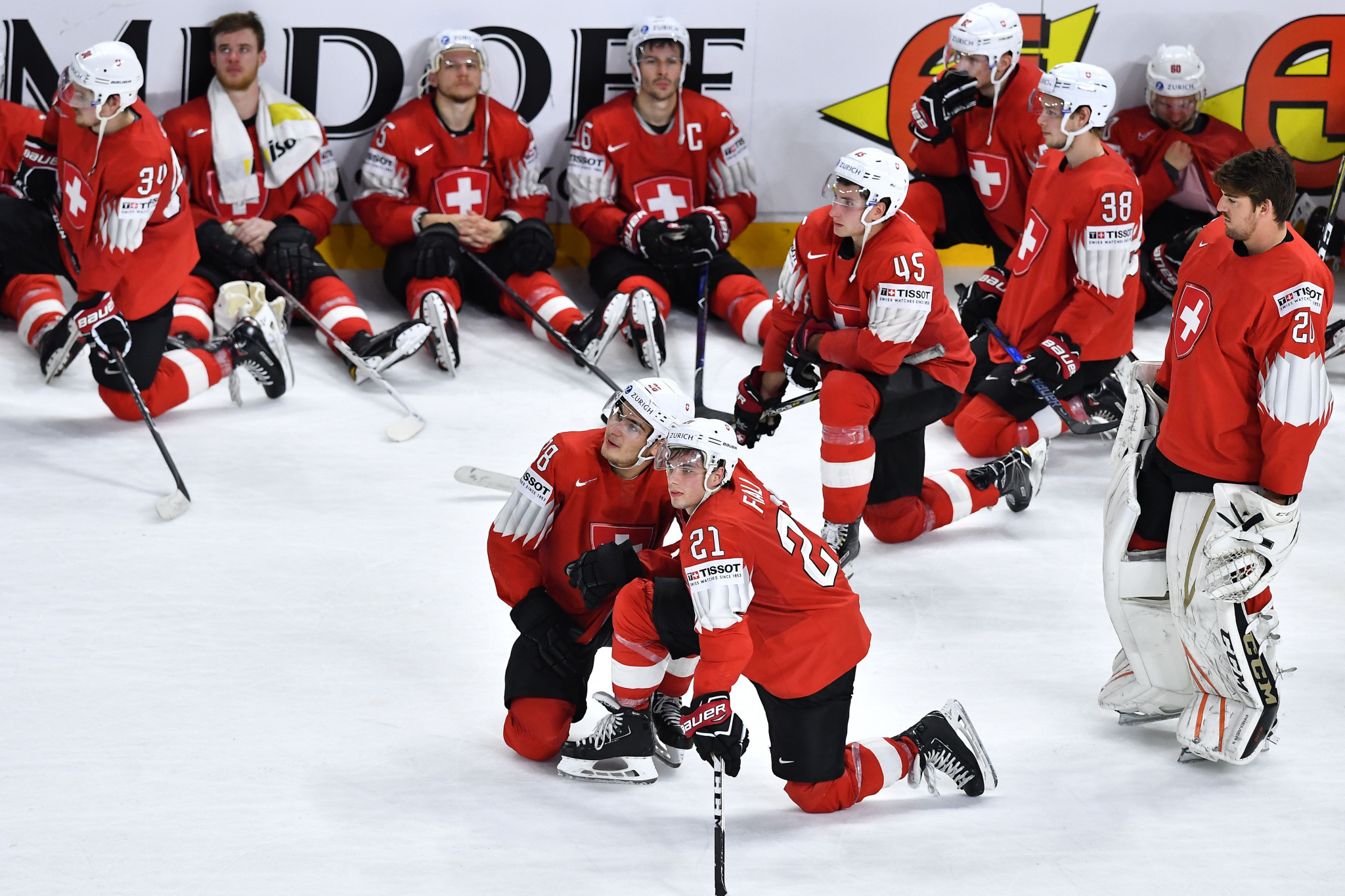 Switzerland were denied a maiden world title ©Getty Images