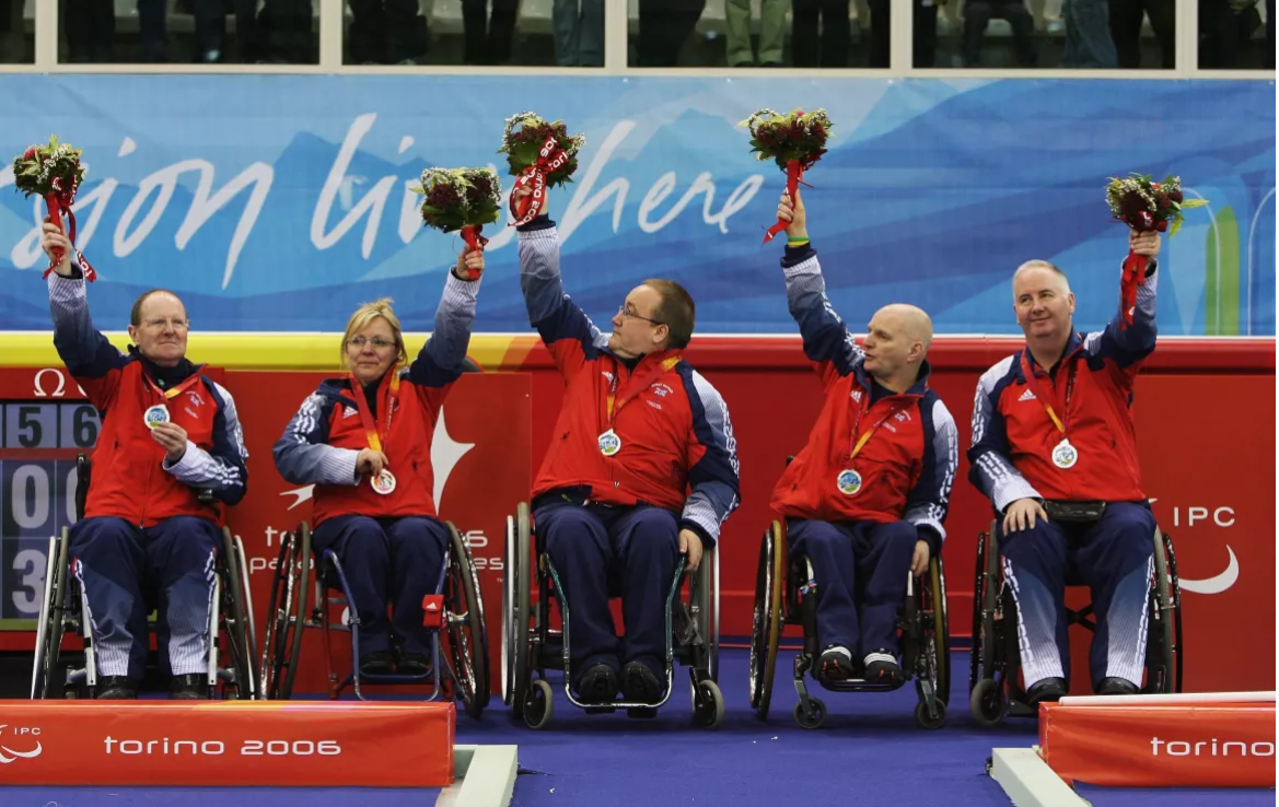 Angie Malone helped Great Britain claim the wheelchair curling silver medal at the Turin 2006 Winter Paralympic Games ©ParalympicsGB