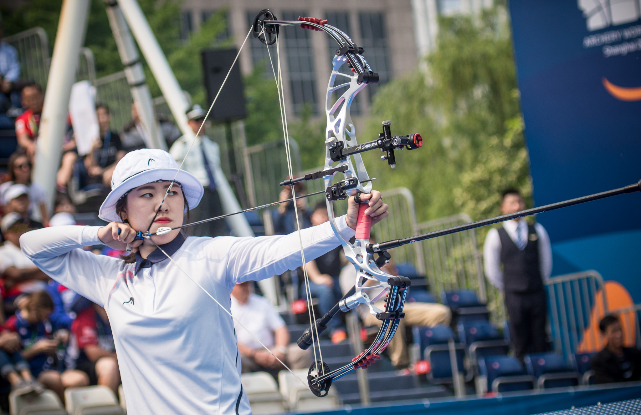 So Chaewon topped the women's compound qualification standings ©Getty Images