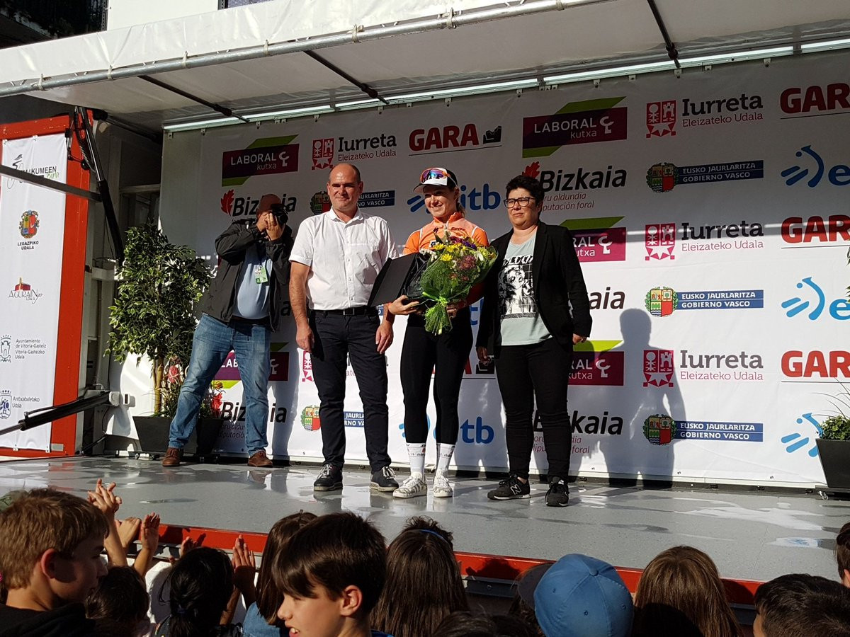 Amy Pieters claimed victory on stage three ©Twitter/BiraWWT
