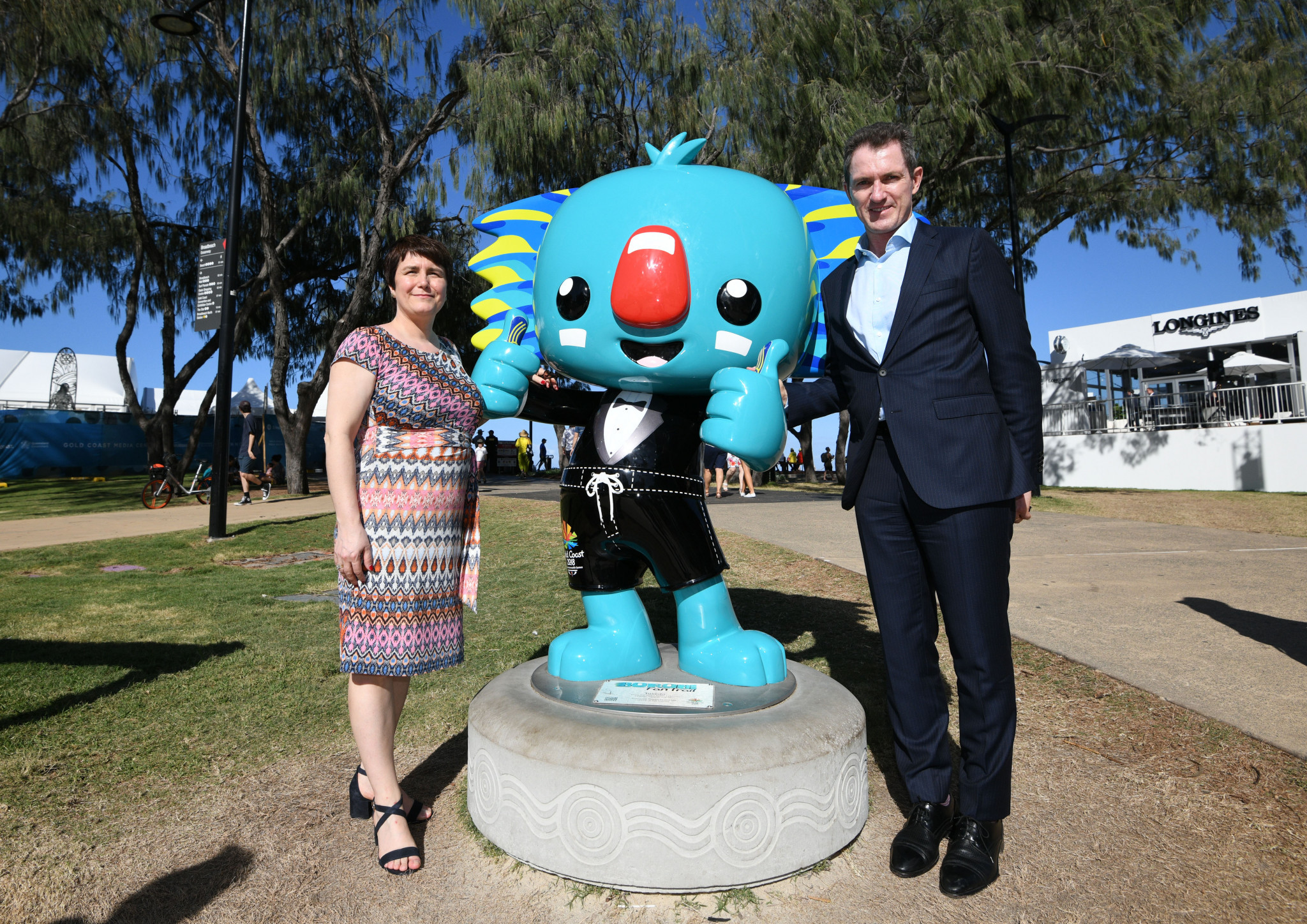 Dawn Baxendale, chief executive at Birmingham City Council, left, alongside Gold Coast counterpart Dale Dickson ©Getty Images