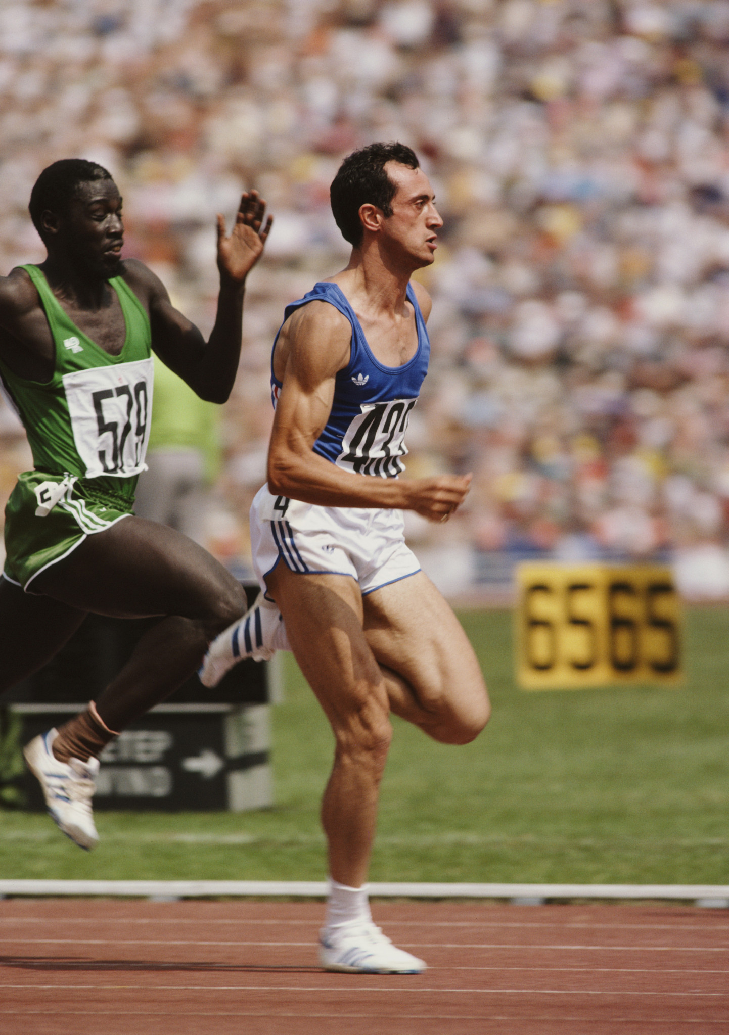 Italy's Pietro Mennea running at the 1980 Moscow Olympics, where he won gold over 200m ©Getty Images  