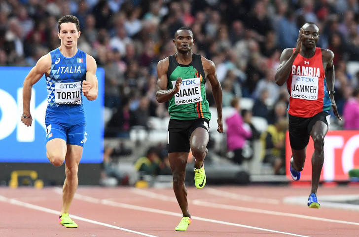 Nineteen-year-old Filippo Tortu, pictured left at last year's IAAF World Championships in London, has moved to within 0.02 seconds of Pietro Mennea's 1979 Italian 100m record - and there is plenty more to come ©Getty Images  , 