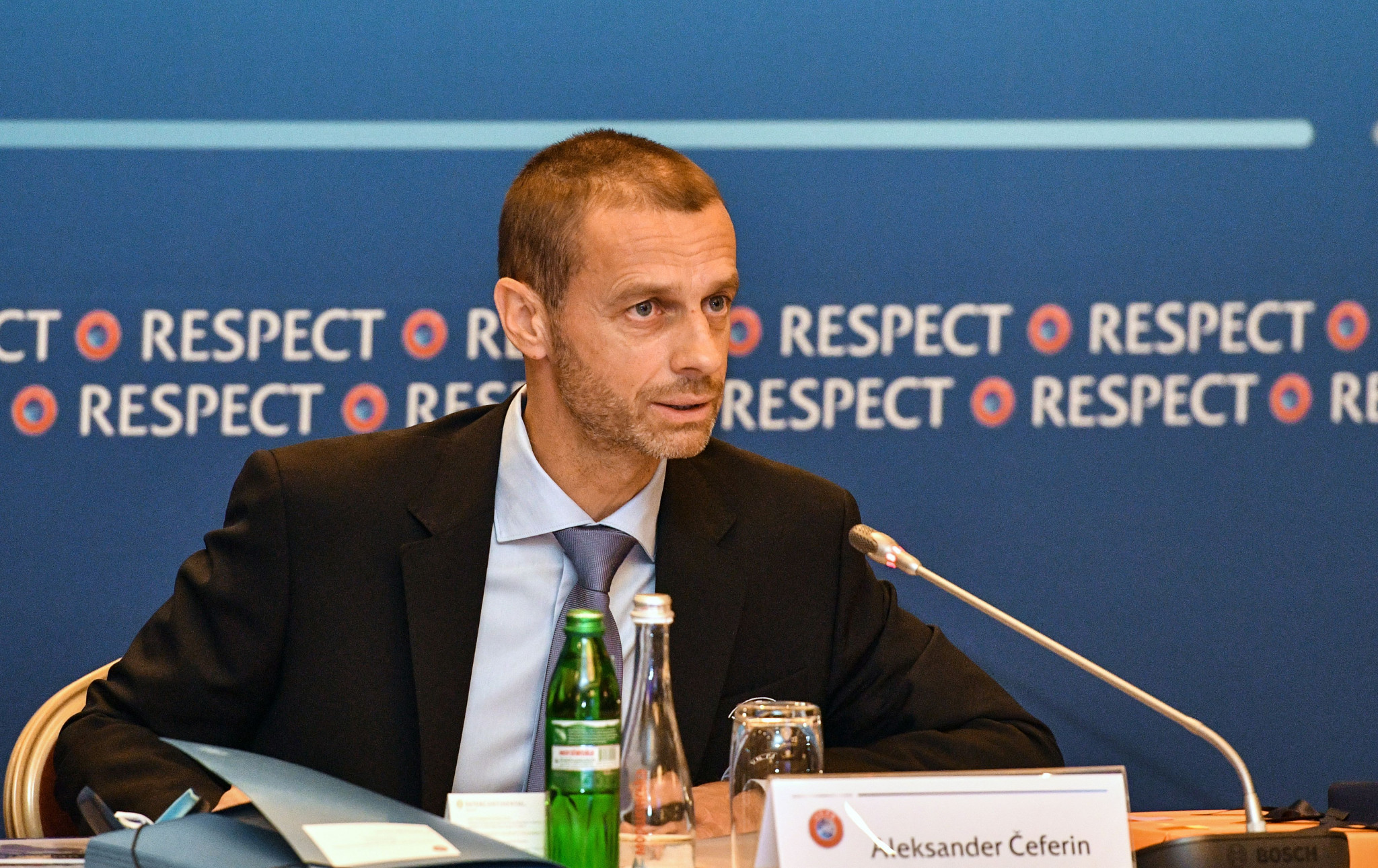UEFA President Aleksander Čeferin has accused FIFA of trying to sell the soul of football in a stinging attack on Gianni Infantino ©Getty Images