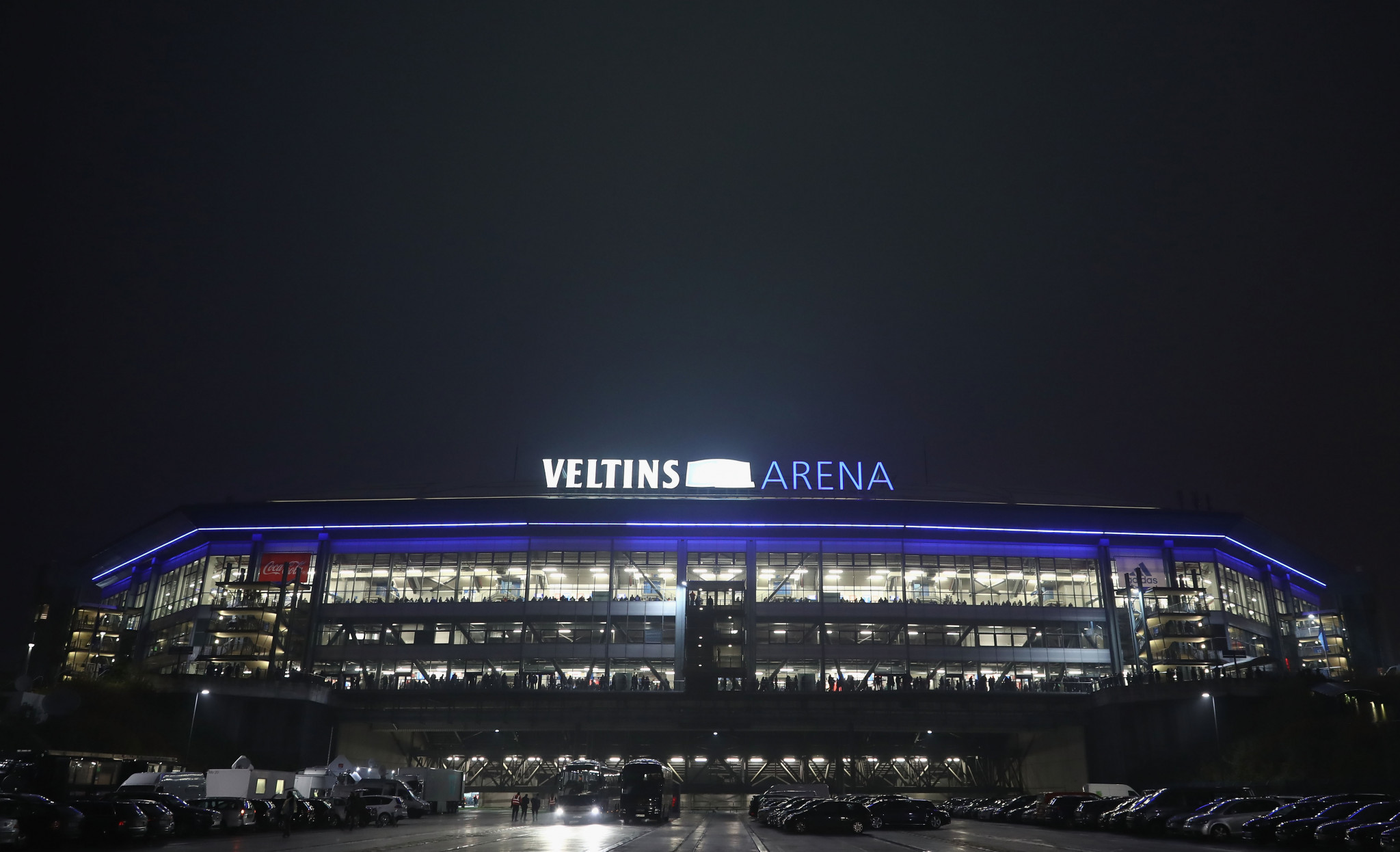 The Veltins-Arena looks likely to set a darts world record tomorrow ©Getty Images 