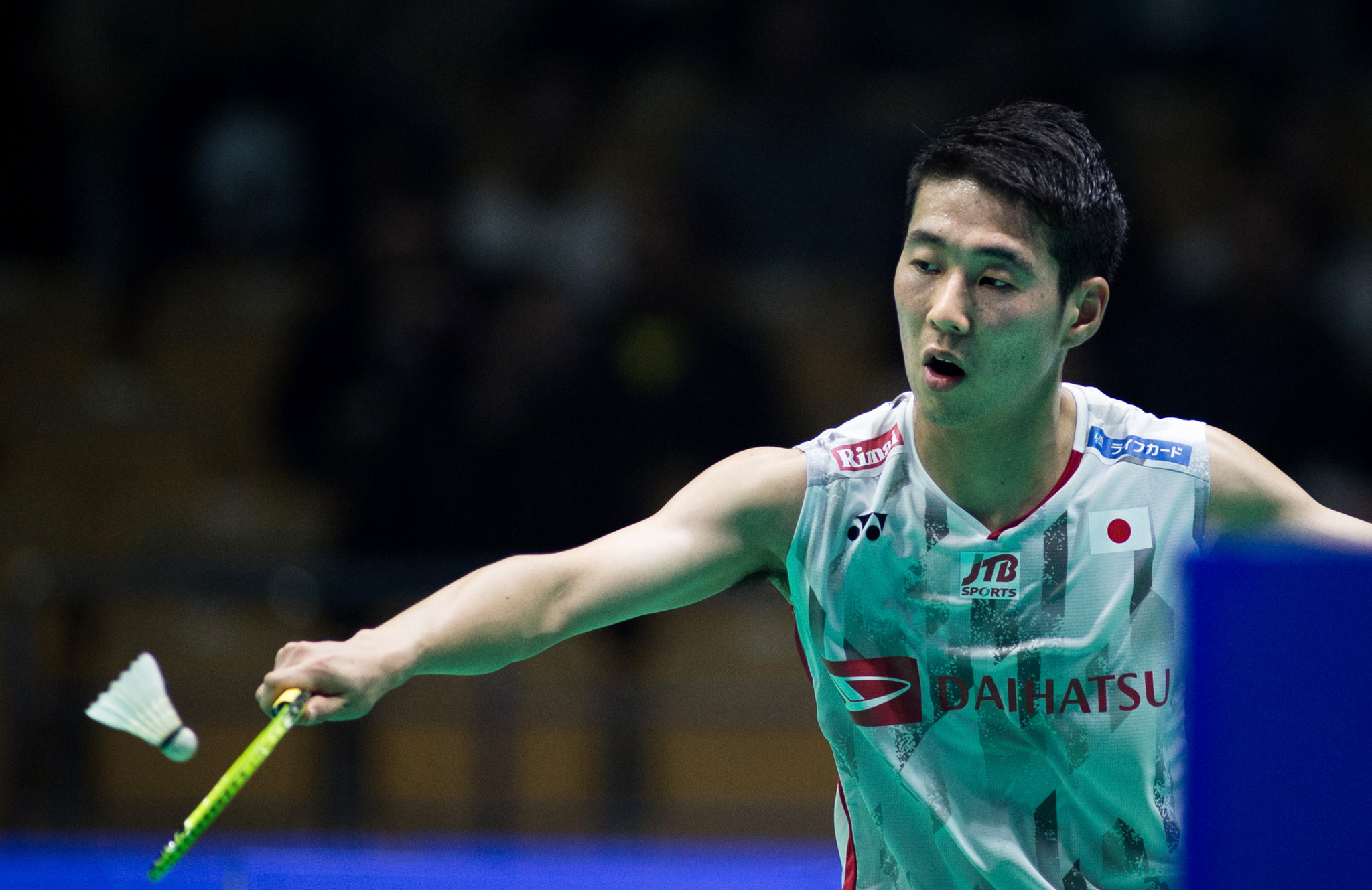 Kanta Tsuneyama sealed Japan's place in the final of the BWF Thomas Cup ©Getty Images