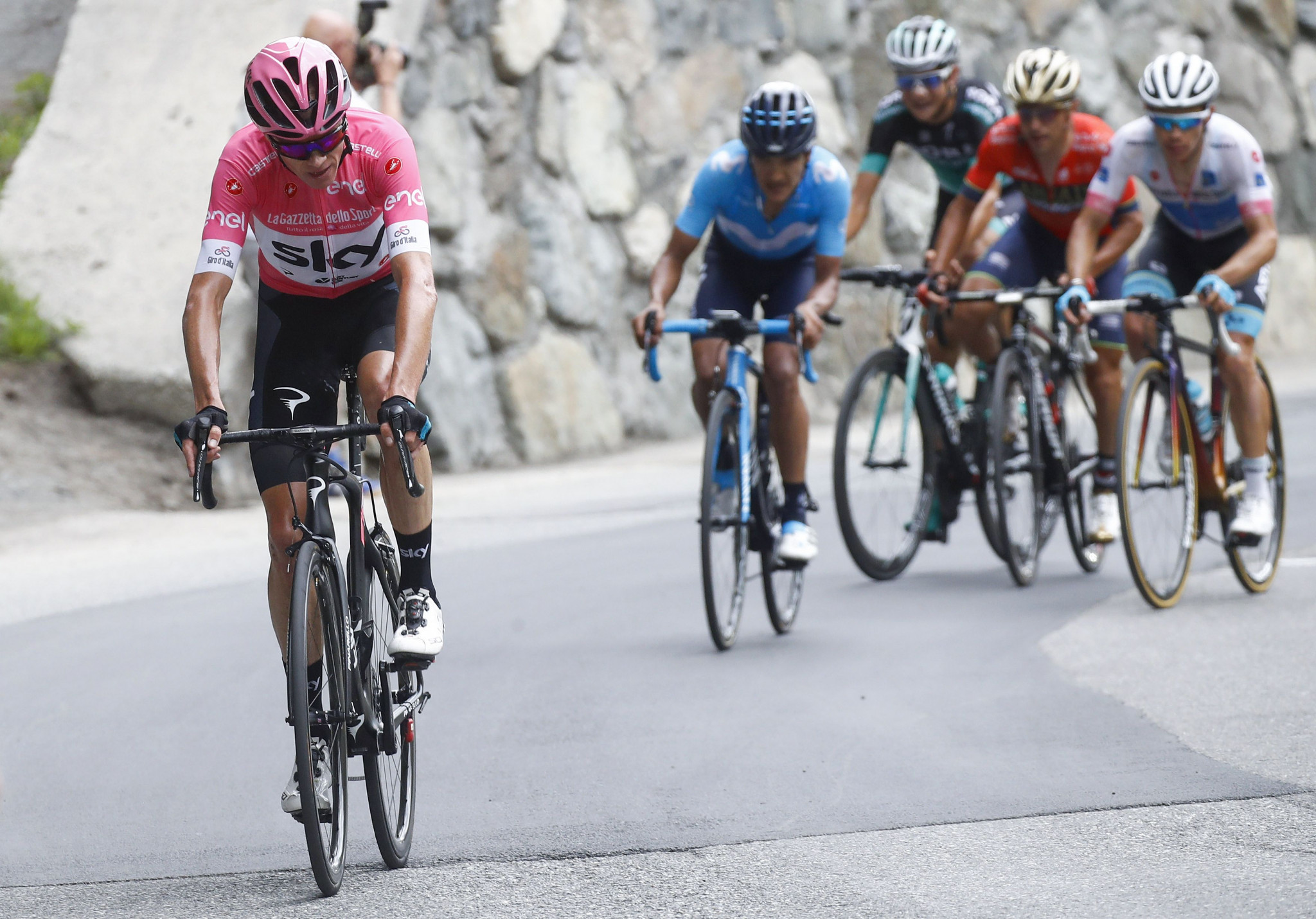 Chris Froome is poised to win the Giro d'Italia title ©Getty Images
