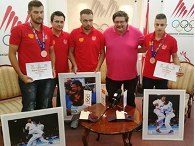 Macedonian Olympic Committee hold ceremony to celebrate Baku 2015 medallists