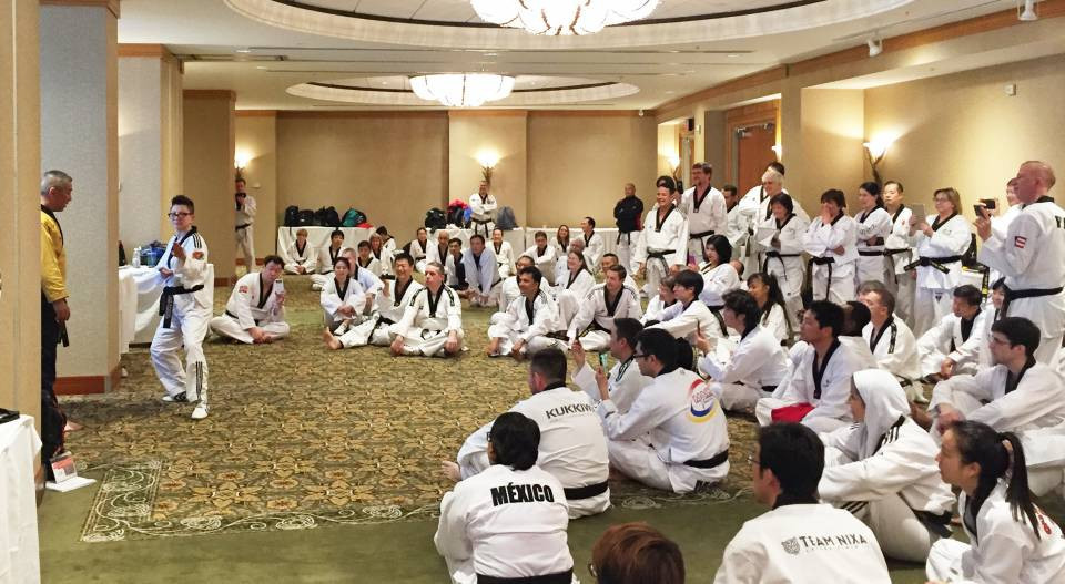 Physical training was part of the event for the first time ©Taekwondo Canada