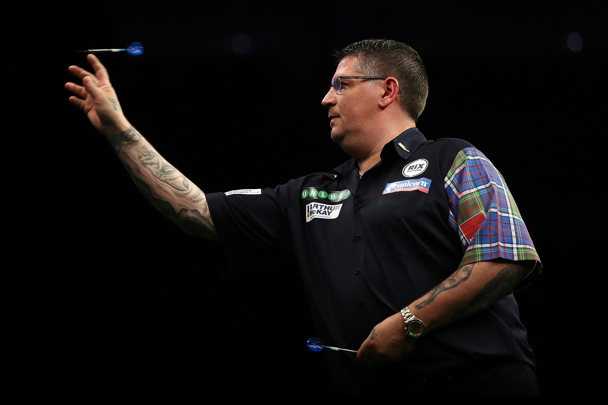 Double world champion Gary Anderson will play for top seeds Scotland ©Getty Images