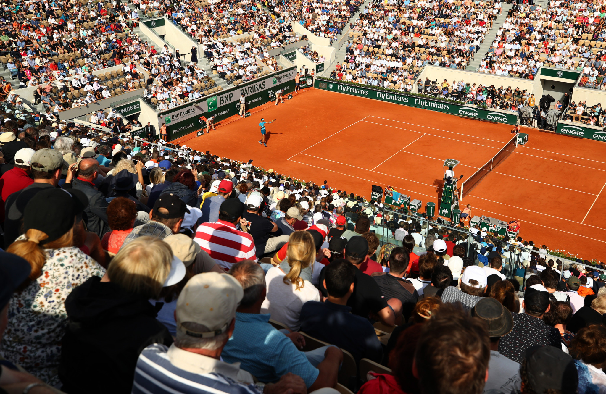 The 2020 French Open will require spectators to leave seats between them as part of safety measures ©Getty Images
