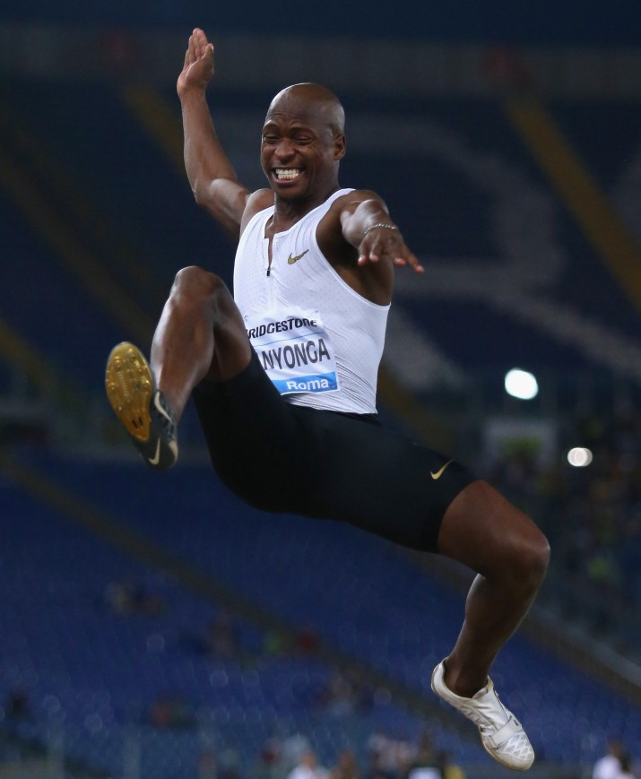 Luvo Manyonga won the long jump in the Italian capital ©Getty Images