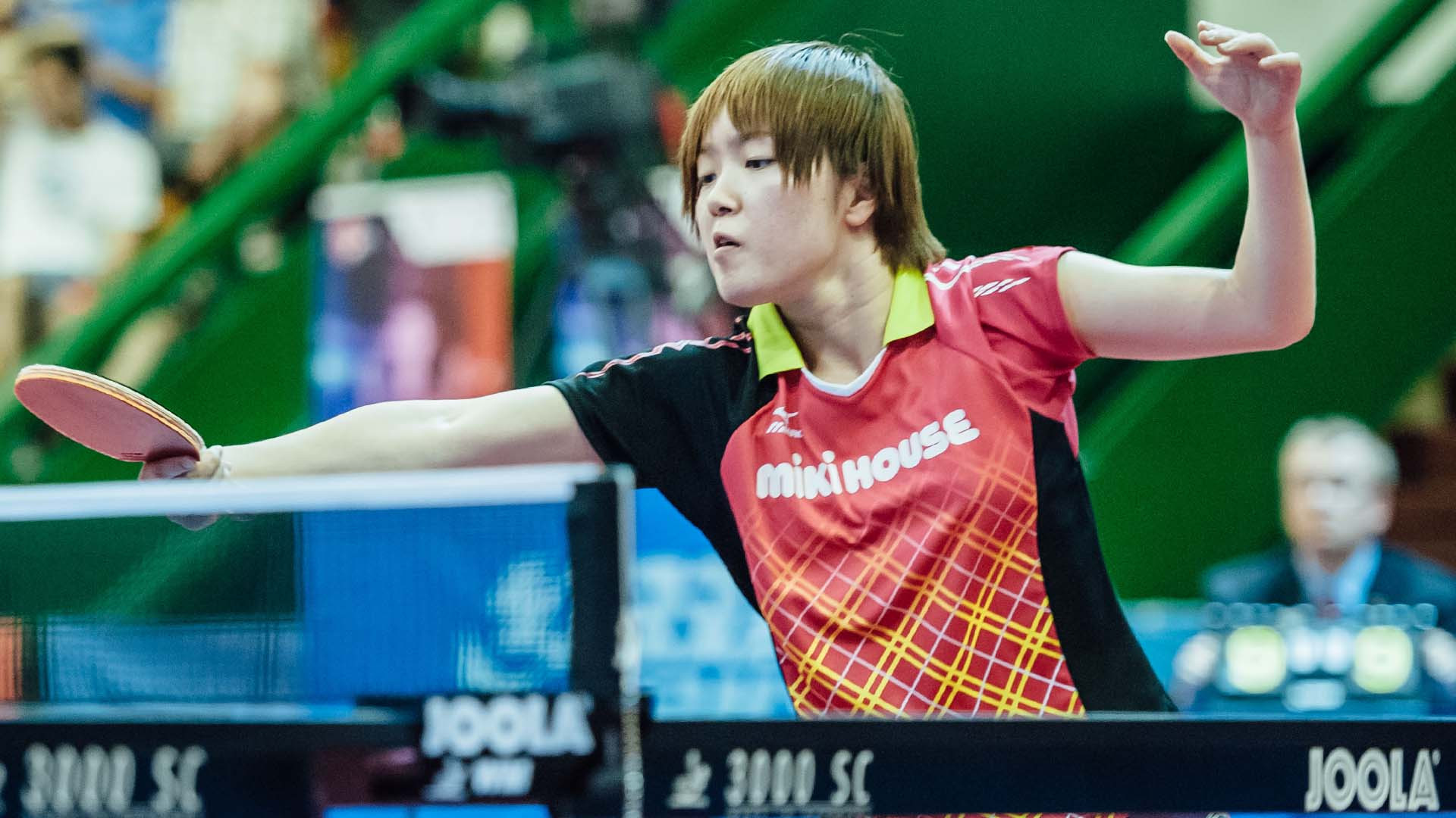 Saki Shibata of Japan beat top seed Zhu Yuling of China on her way to reaching the semi-finals of the women's singles event ©YouTube