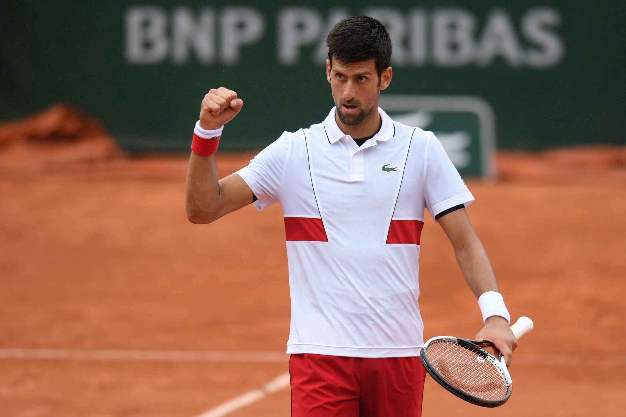 Serbian Novak Djokovic survived his toughest test of the year so far as he battled through to the fourth round of the French Open ©Getty Images