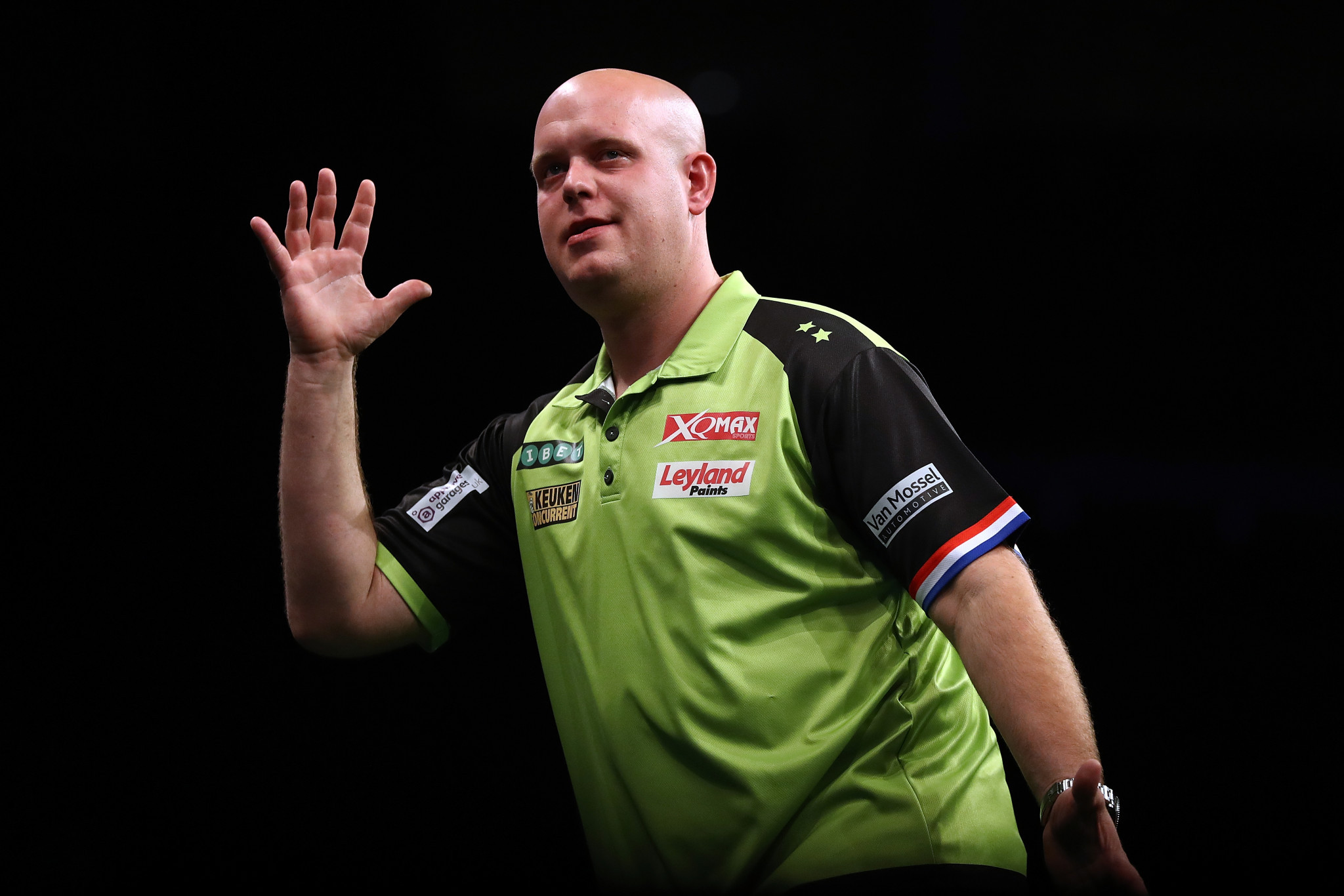 Michael van Gerwen helped the Dutch into round two ©Getty Images