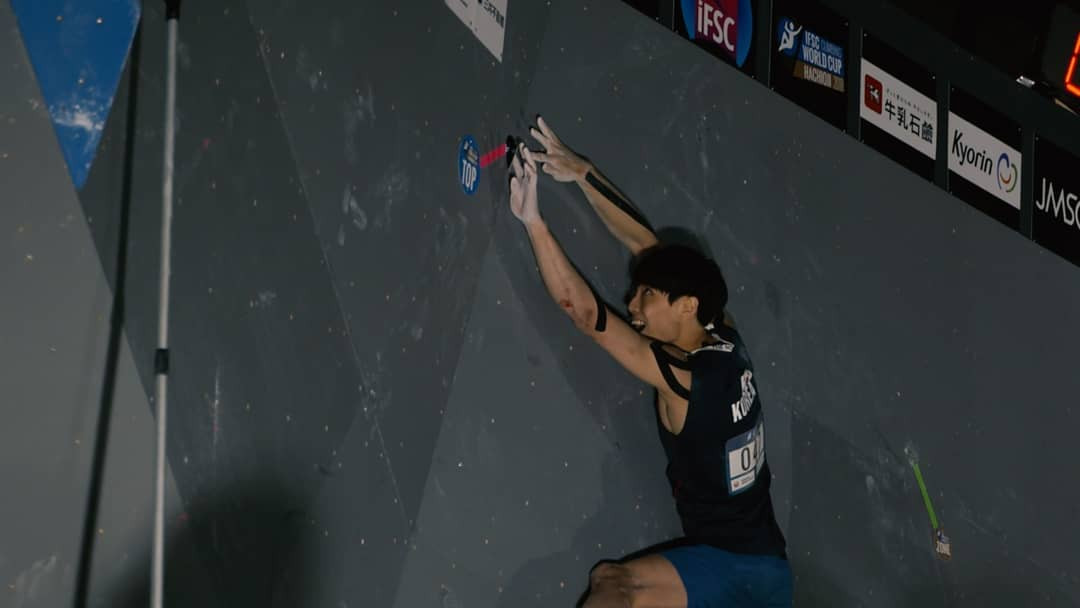Topishko and Chon qualify strongest for men's semi-finals at IFSC Bouldering World Cup