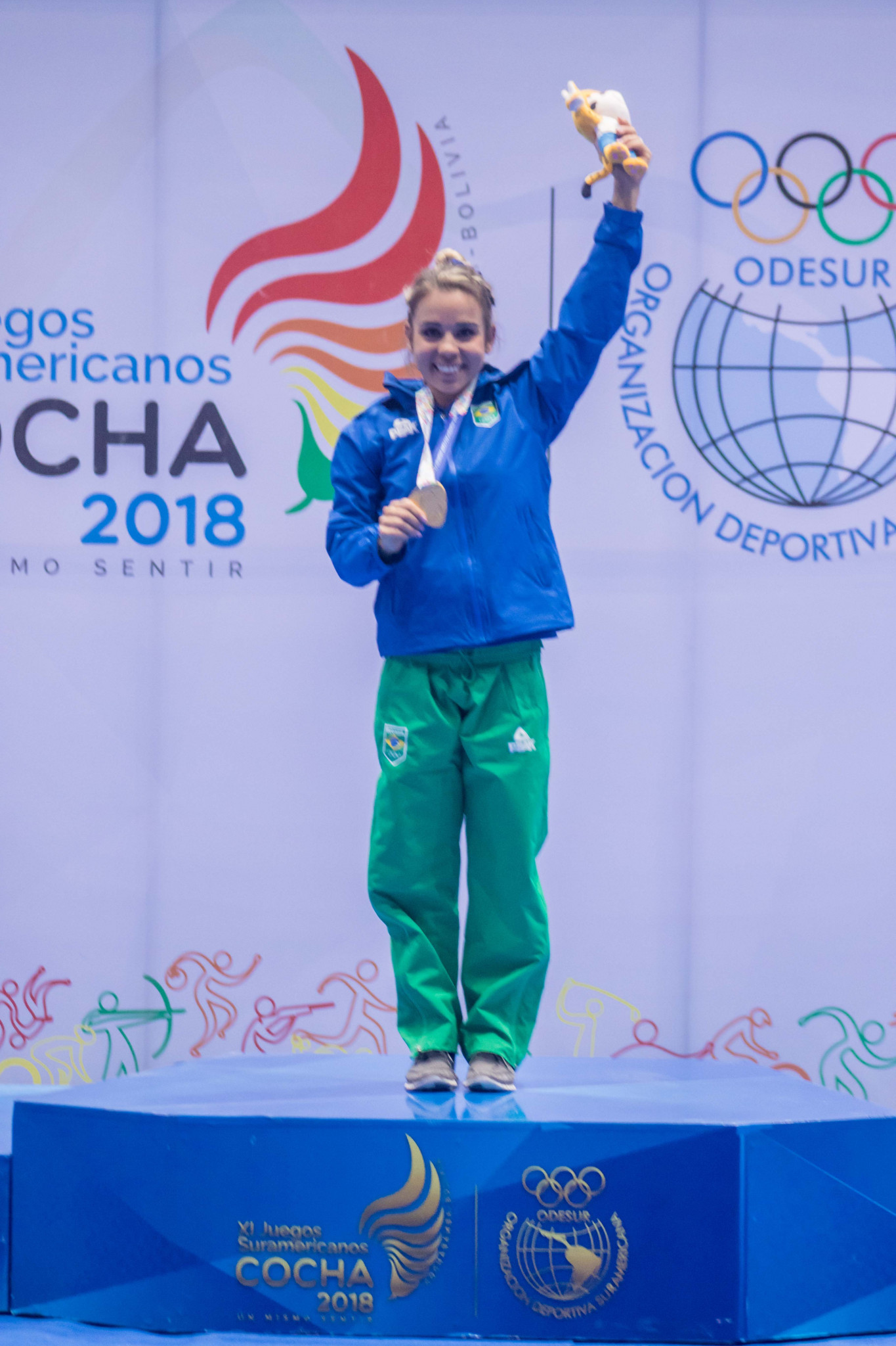 Camilla Lopes Gomes helped Brazil retain their spot at the top of the medals table ©South American Games 2018