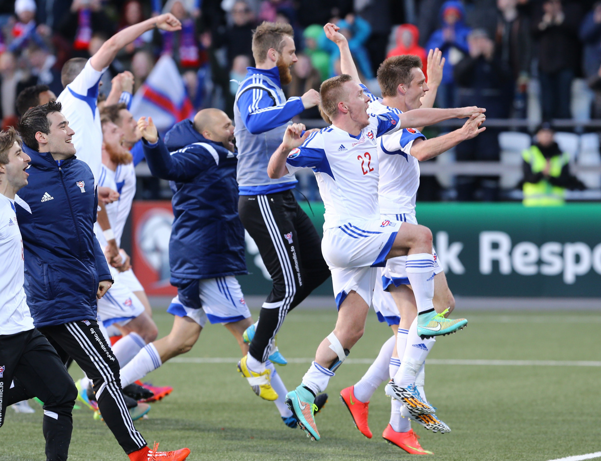 Faroe Islands made an impact on Euro 2016 qualifying by beating Greece twice ©Getty Images
