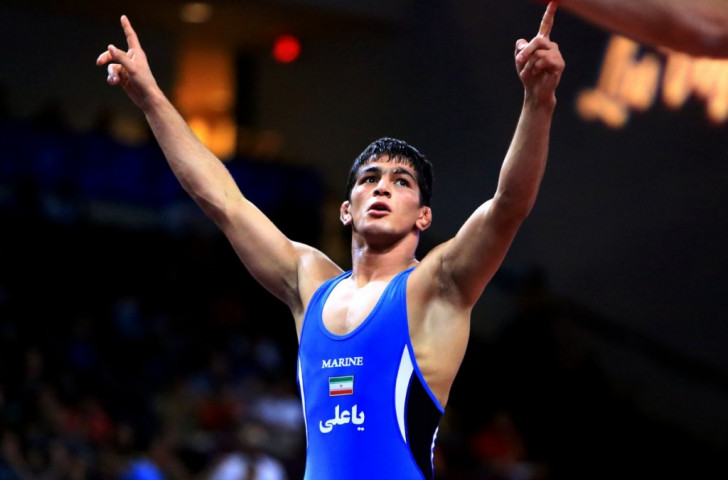 Iran’s Hassan Aliazam Yazdanicharati had to settle for silver in the men's freestyle 70kg division ©Martin Gabor/UWW