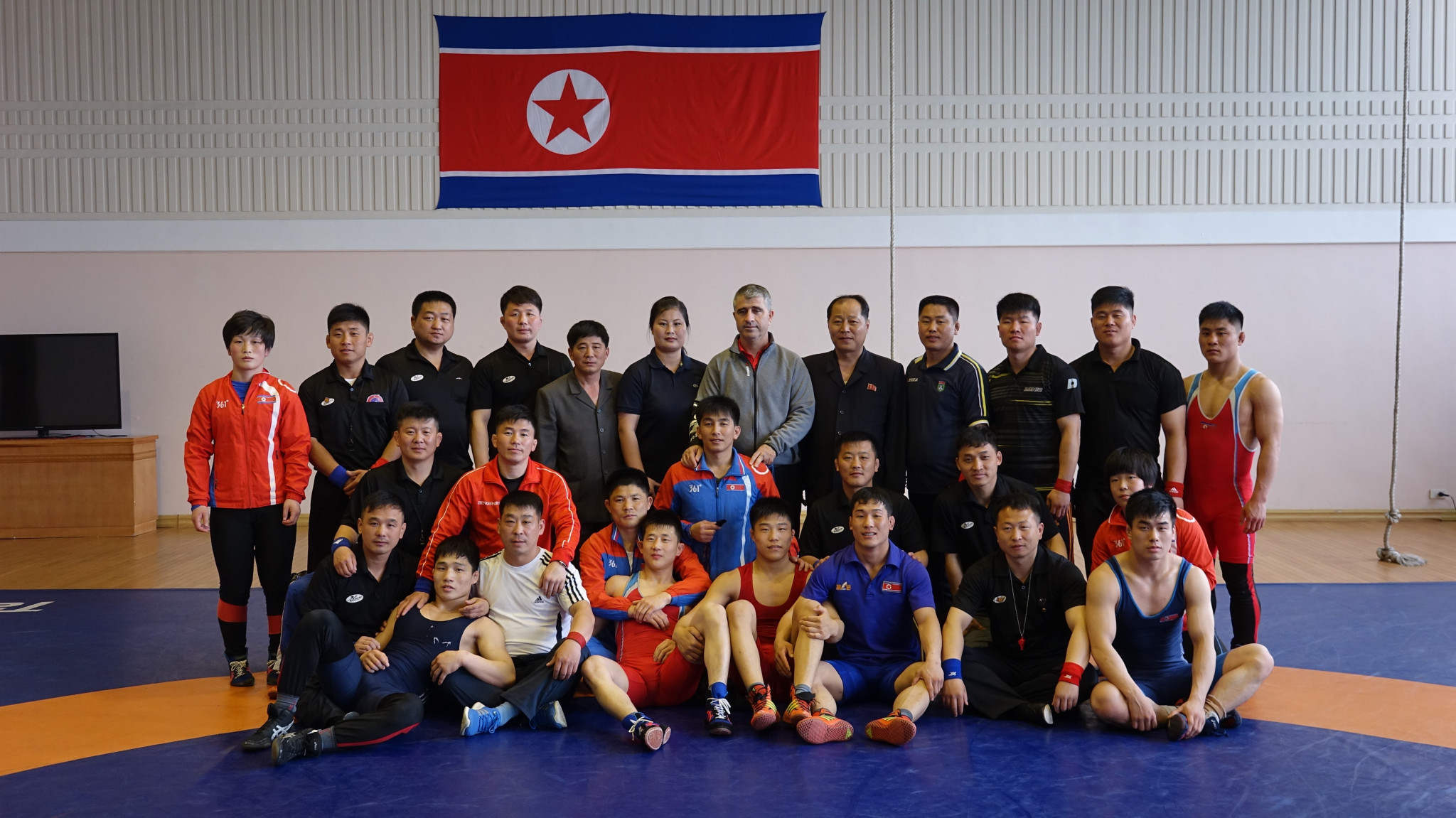 United World Wrestling visited North Korea to deliver a referees course in the secretive state ©UWW
