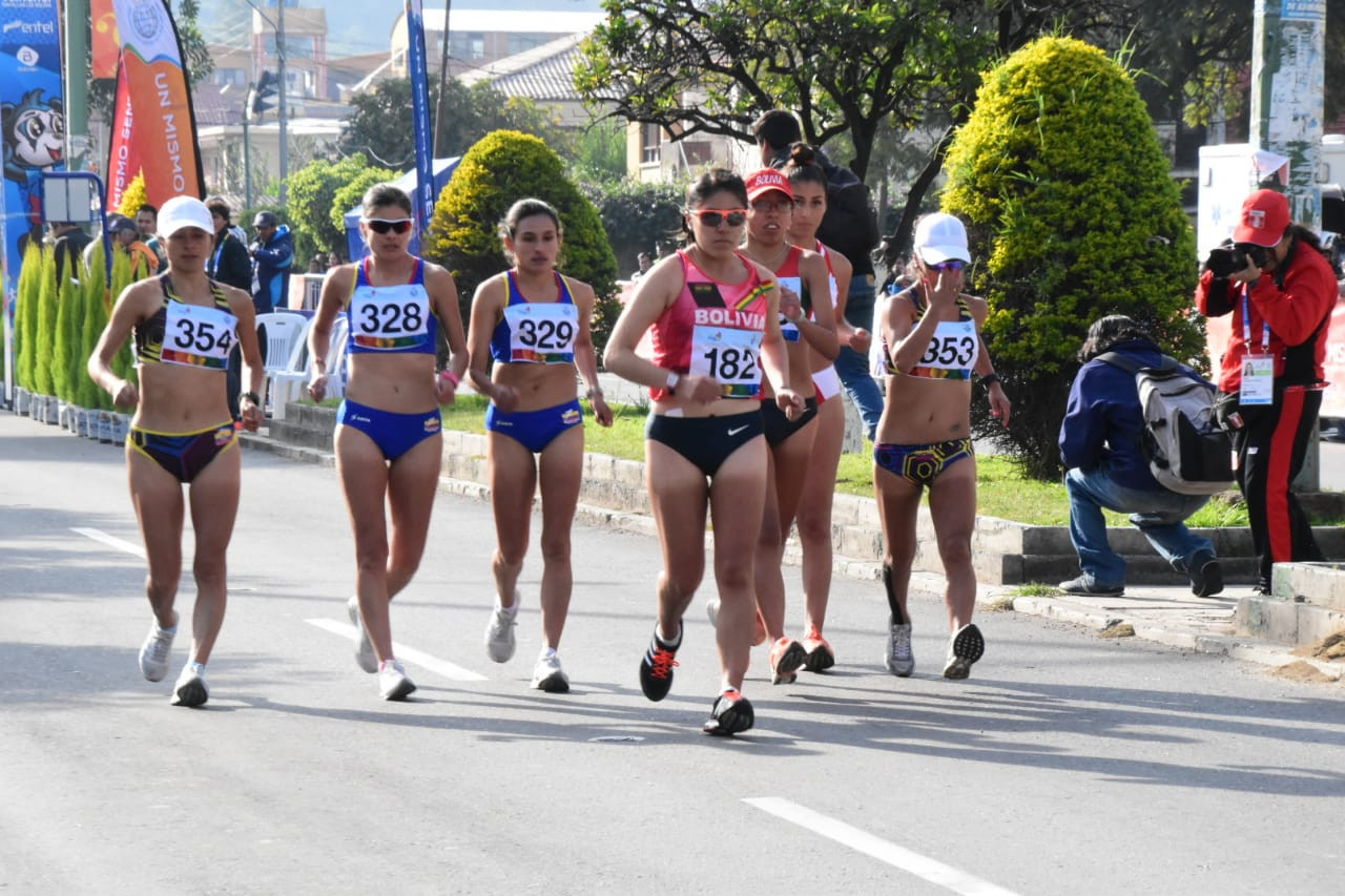 The race walking events took place on the first day of athletics at the event ©Cochabamba 2018