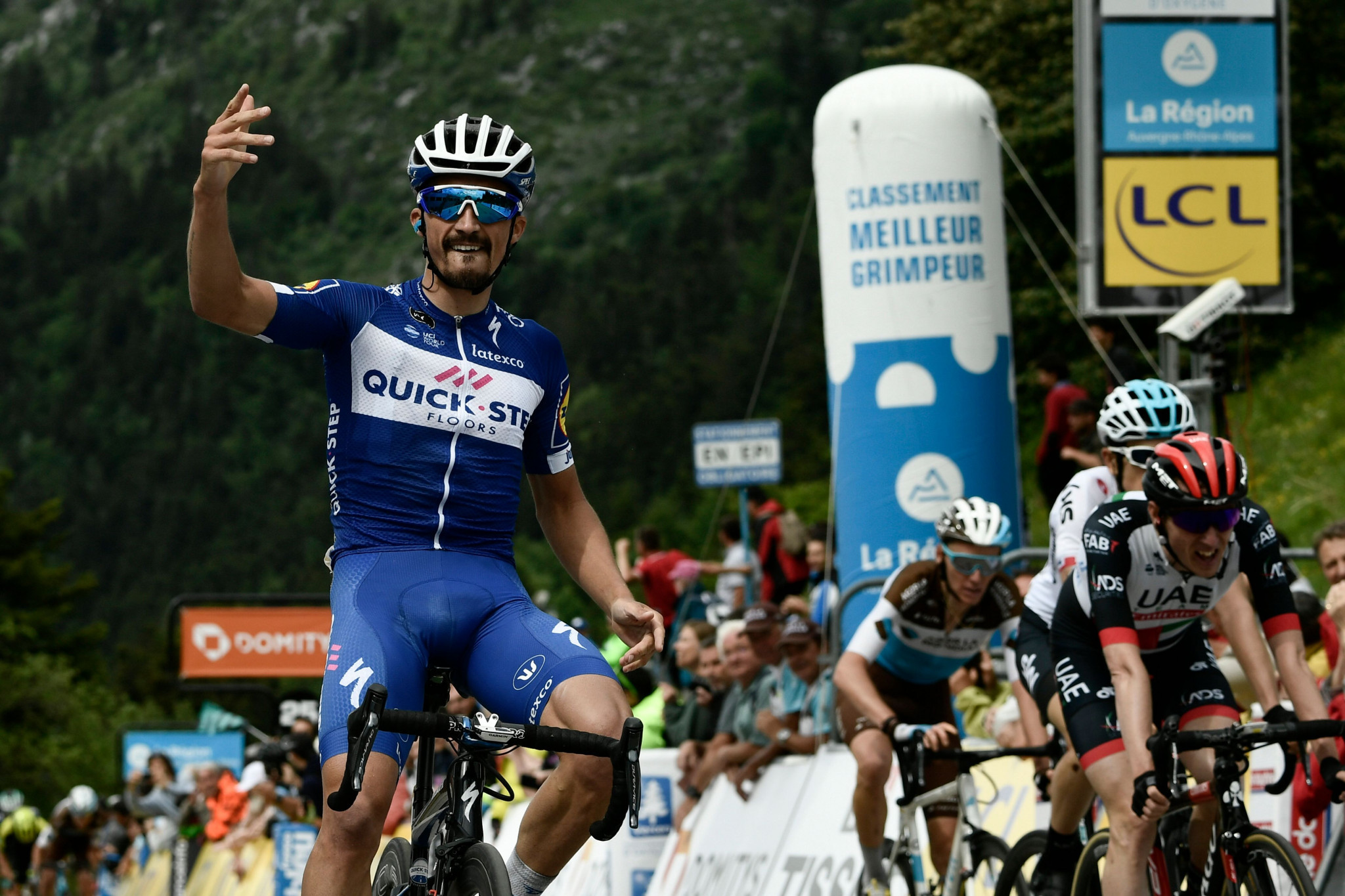 Julian Alaphilippe triumphed today ©Getty Images