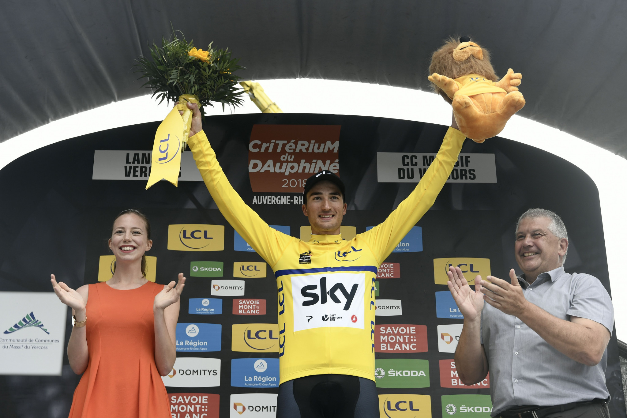 Gianni Moscon took over the leader's yellow jersey ©Getty Images