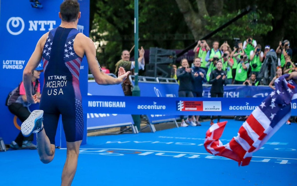 United States claimed victory in the mixed relay event in Nottingham ©ITU