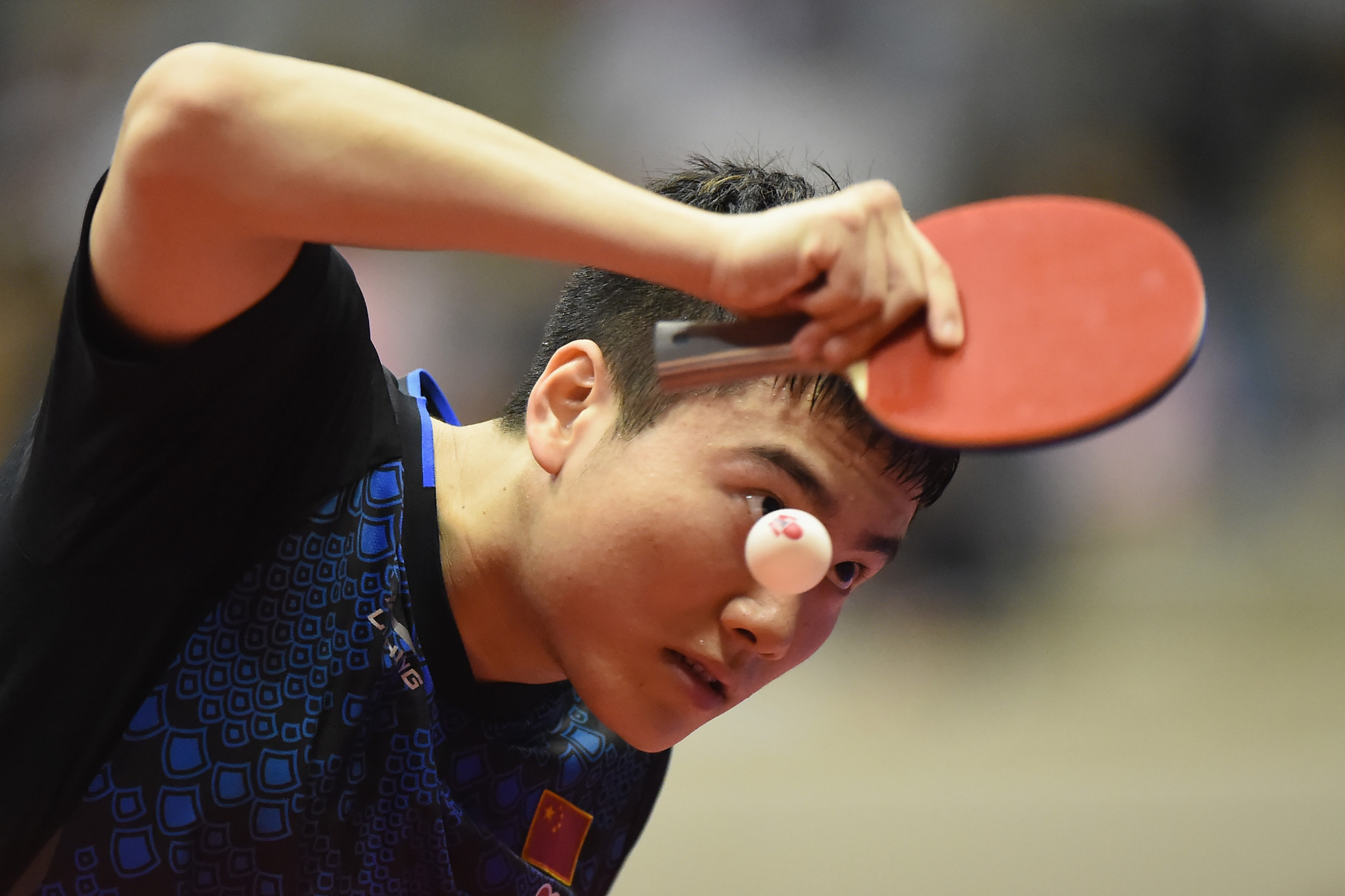  Liang Jingkun caused another shock at the Japan Open ©Getty Images