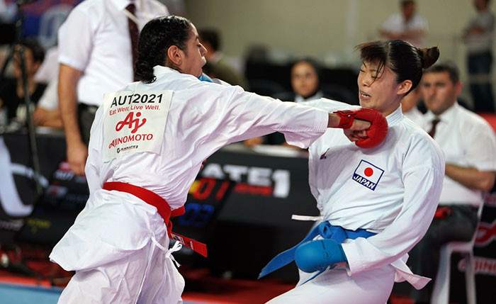 The women's kumite events provided some close competition on the second day in Istanbul ©WKF