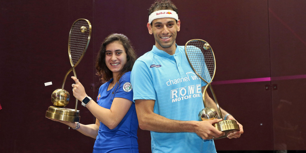 El Sherbini wins all Egyptian final to secure first PSA Dubai World Series trophy