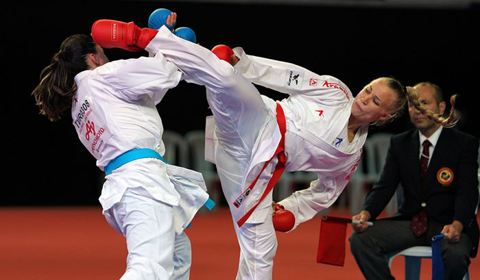 Merve Coban ensured a Turkish karateka tasted victory on home soil as she defeated world champion Alisa Buchinger of Austria by decision after their under-61kg gold medal bout ended in a 1-1 draw ©WKF