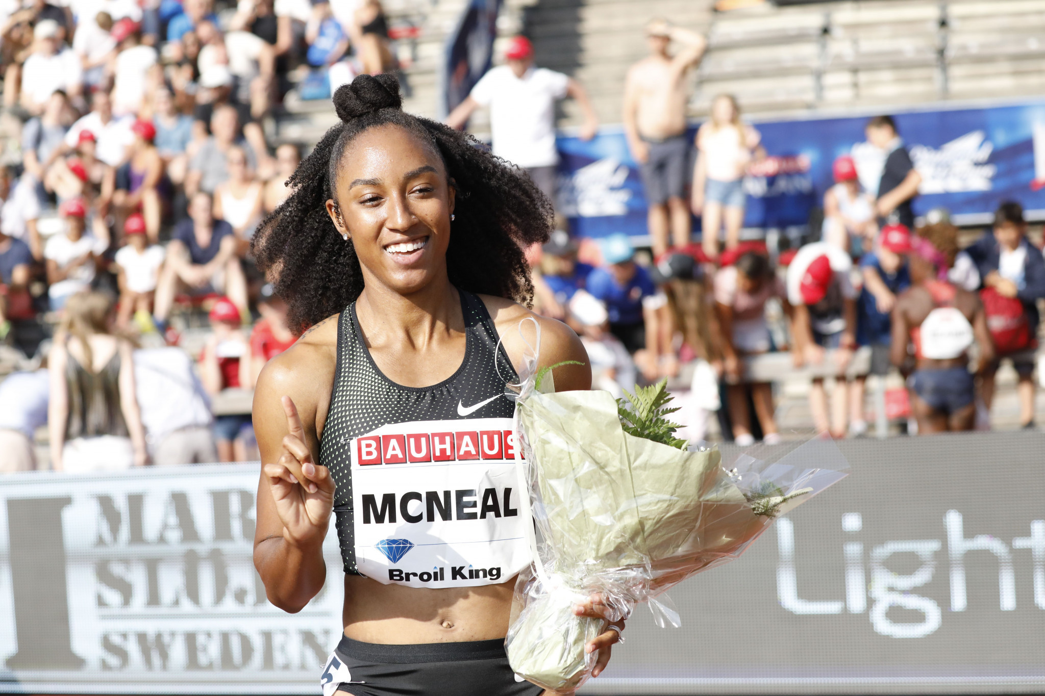 America's Brianna McNeal won the 100m hurdles in the fastest time in the world this year ©Getty Images  