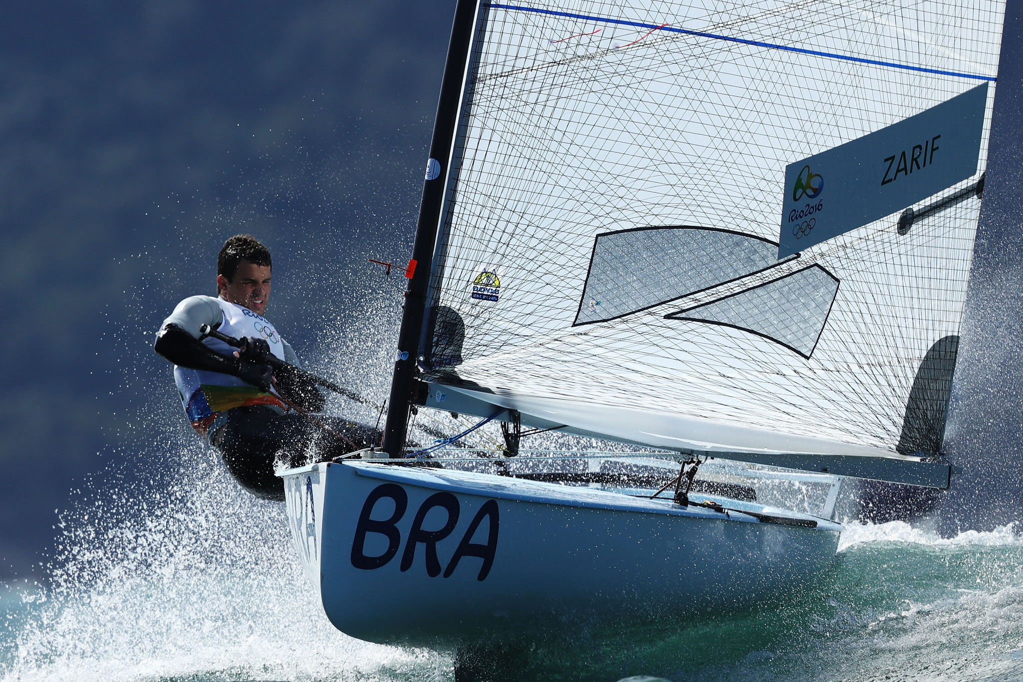Brazil's Jorge Zarif won the Finn Class gold at the Sailing World Cup Final in Marseille ©Getty Images  