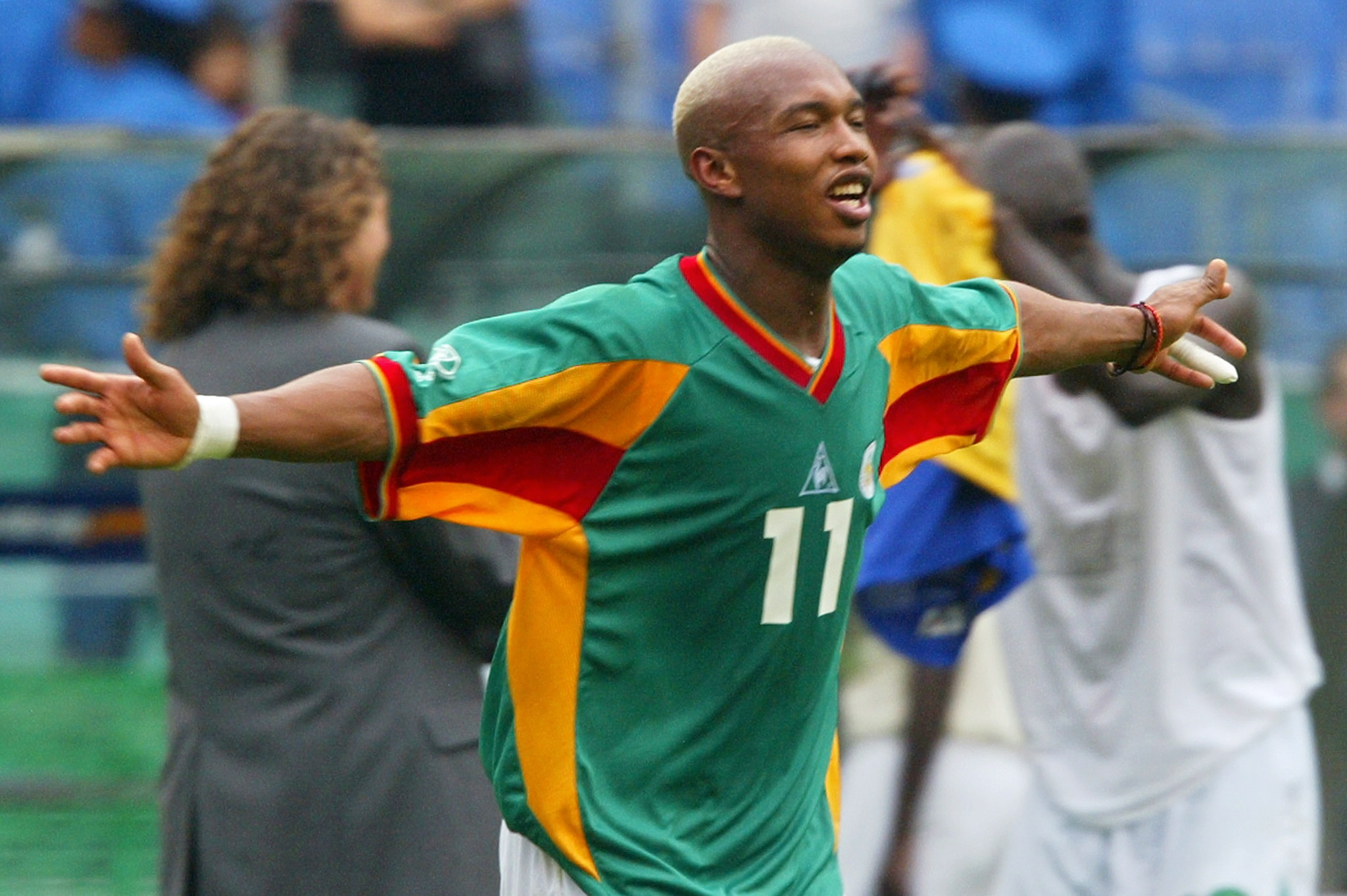 El Hadji Diouf is among ambassadors in Moscow supporting Morocco's bid to host the 2026 FIFA World Cup ©Getty Images