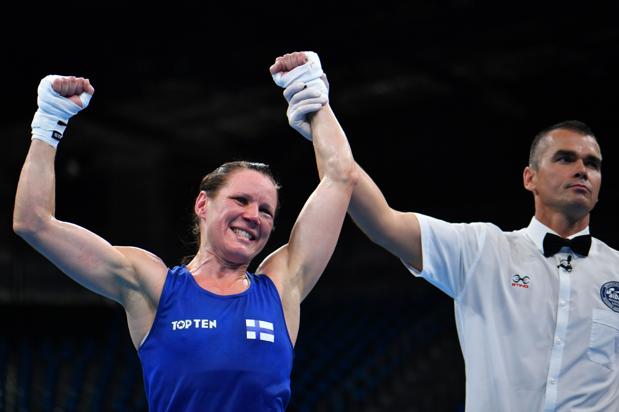 Finland's Mira Potkonen claimed gold in the women's 60kg lightweight competition ©Getty Images