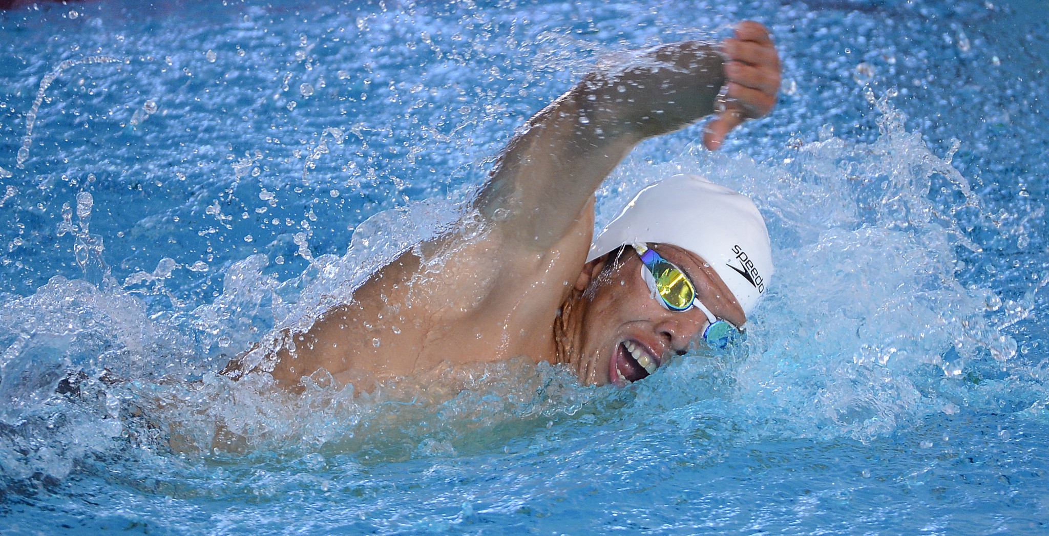 Colombian swimmer Nelson Crispin finished third in the poll ©Getty Images