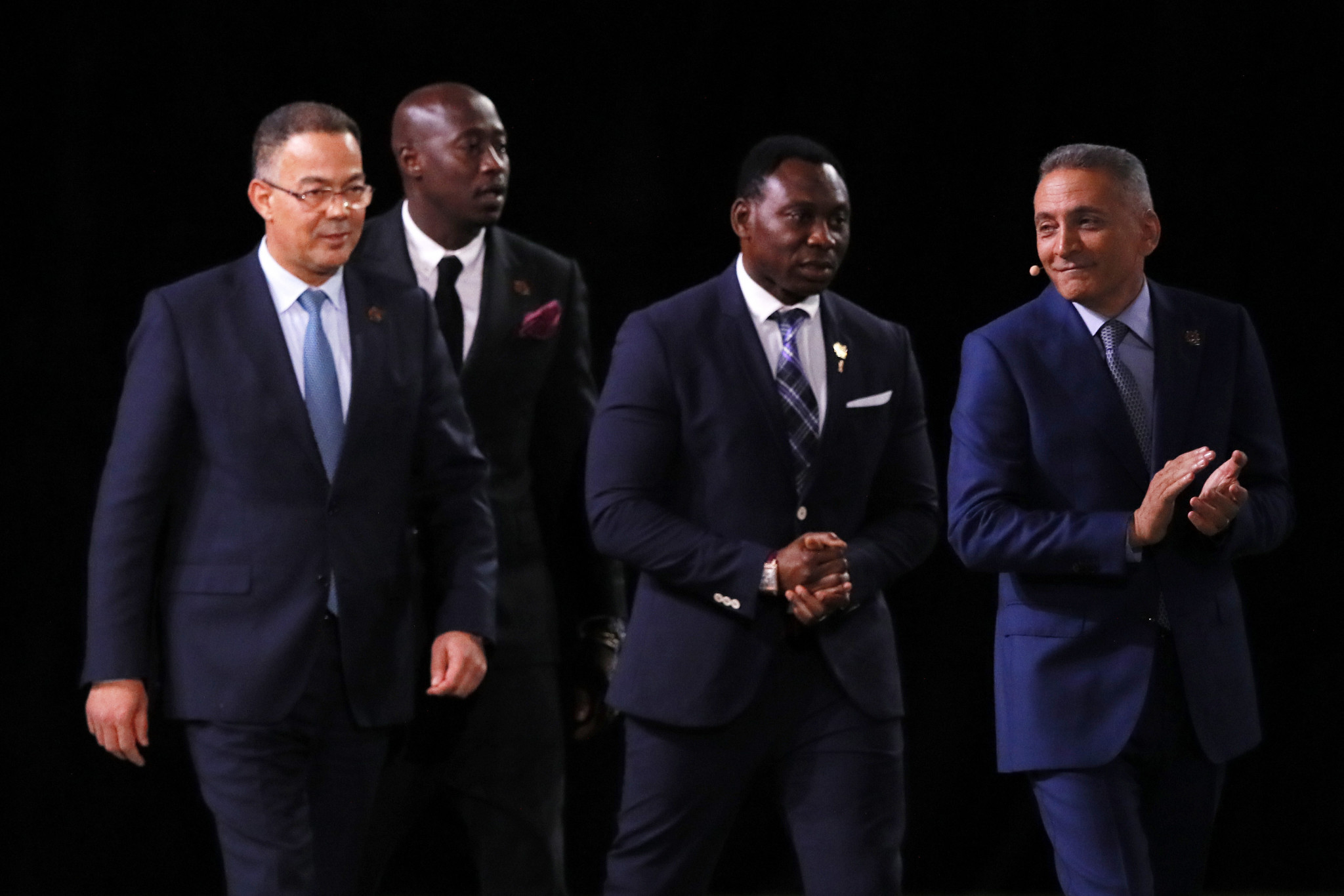Morocco 2026 speakers make their way to the stage ©Getty Images