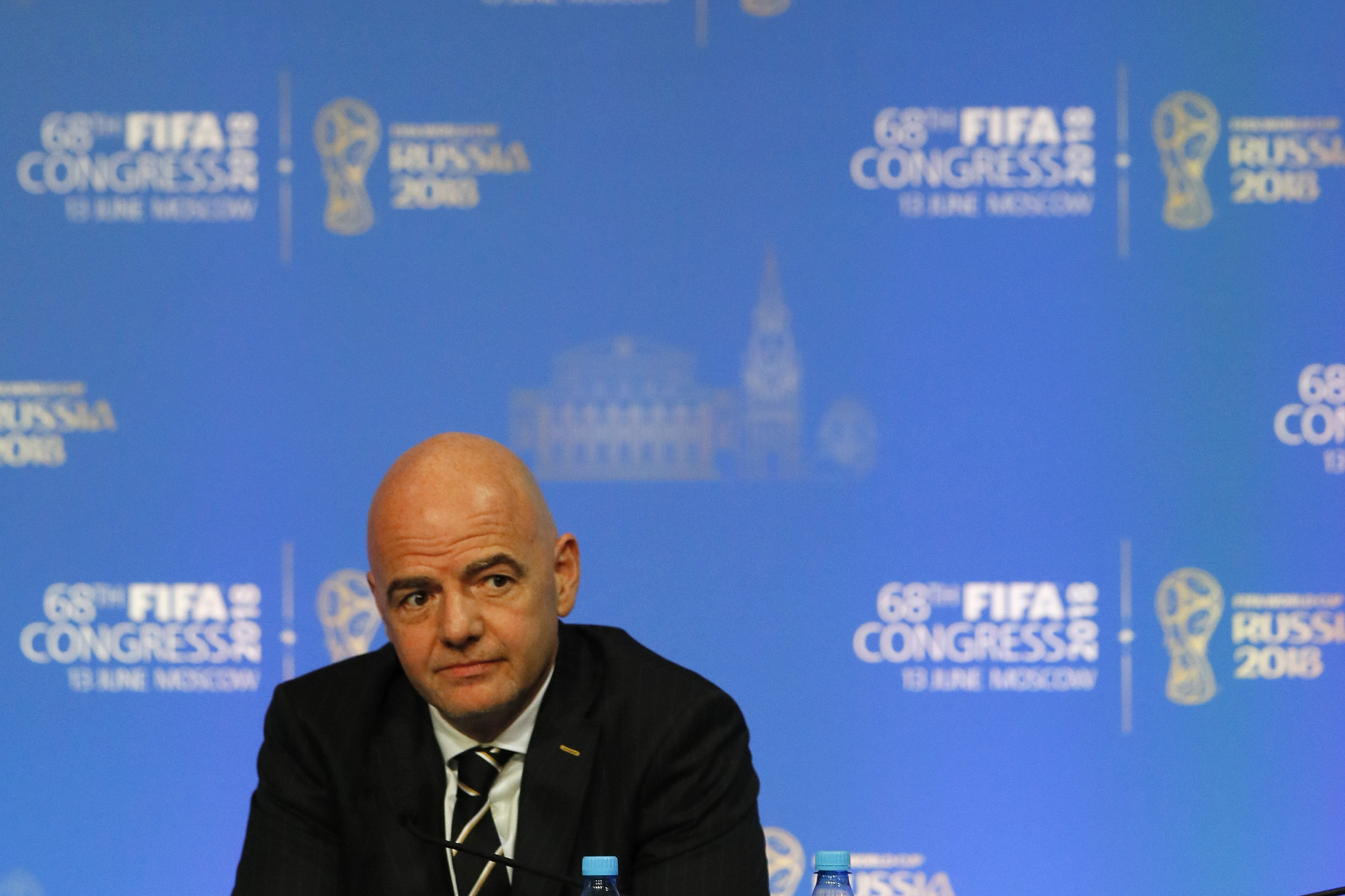 FIFA President Gianni Infantino also announced his re-election plans today ©Getty Images
