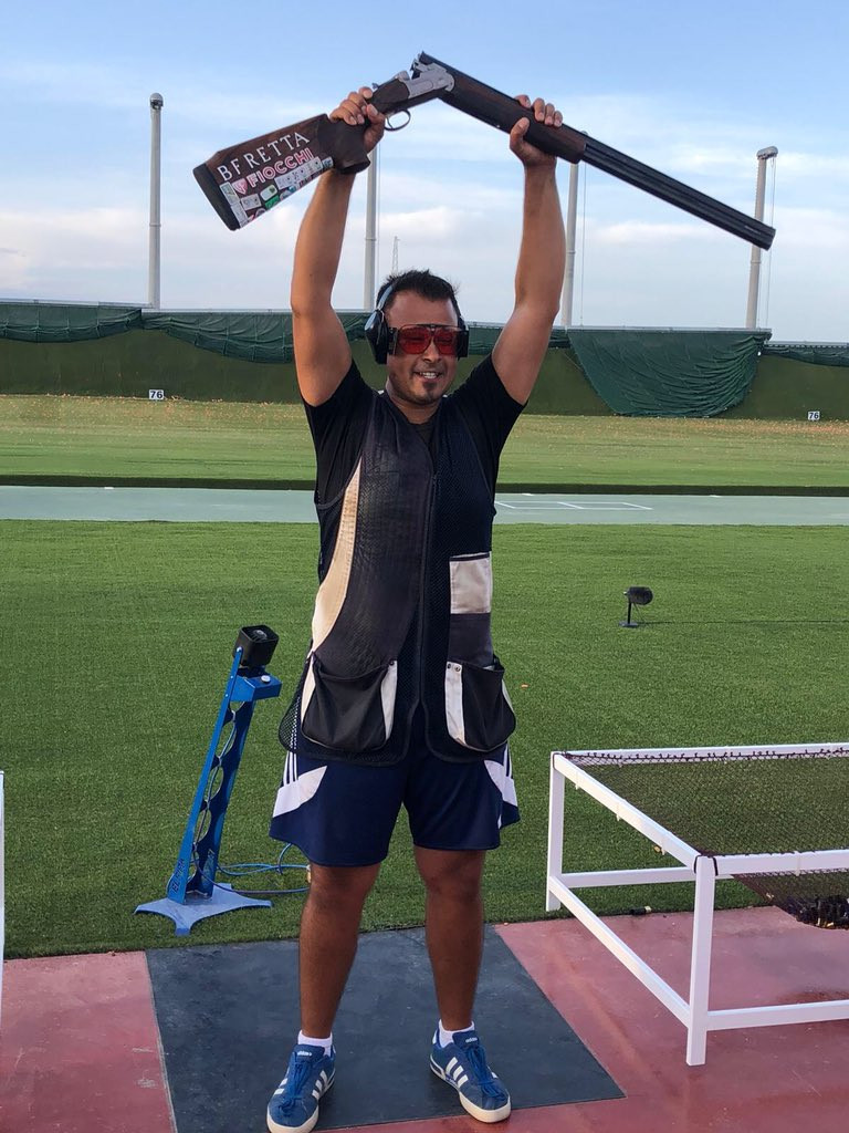 Great Britain’s Aaron Heading has topped an ISSF World Cup podium for the first time in five years after winning the men’s trap event in Siggiewi in Malta today ©British Shooting/Twitter