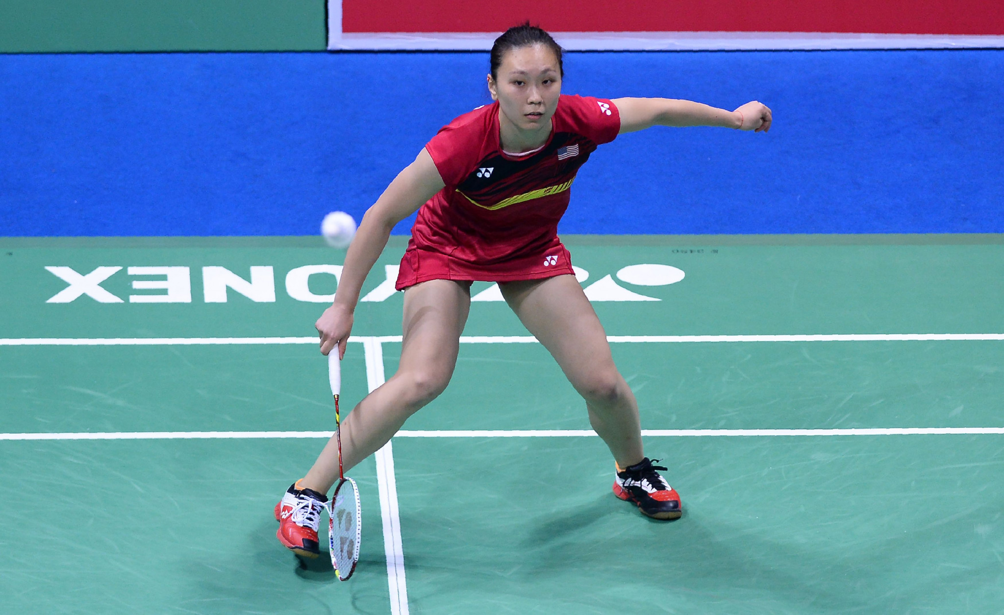 Beiwen Zhang made a strong start in the women's singles event ©Getty Images